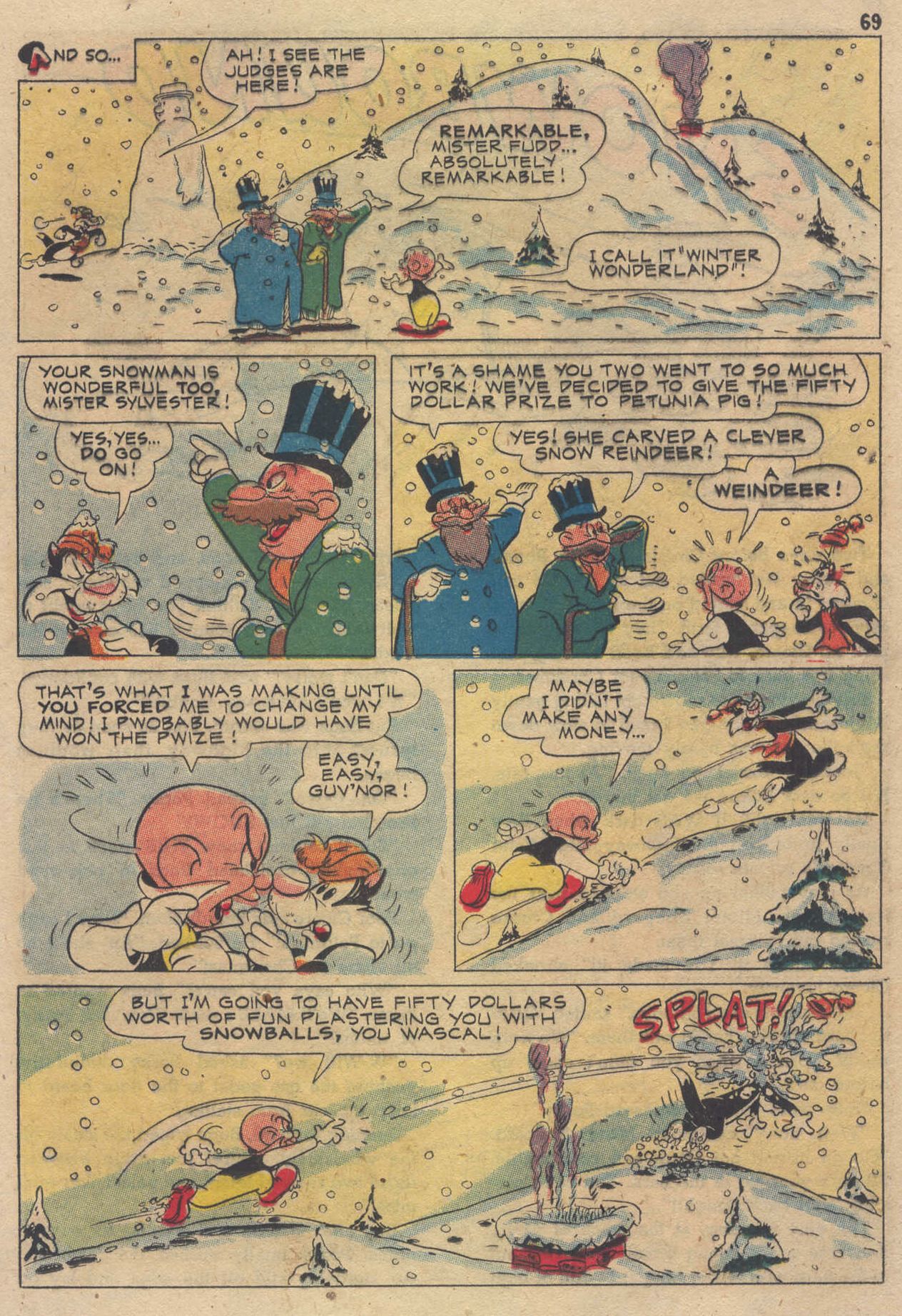 Read online Bugs Bunny's Christmas Funnies comic -  Issue # TPB 3 - 71