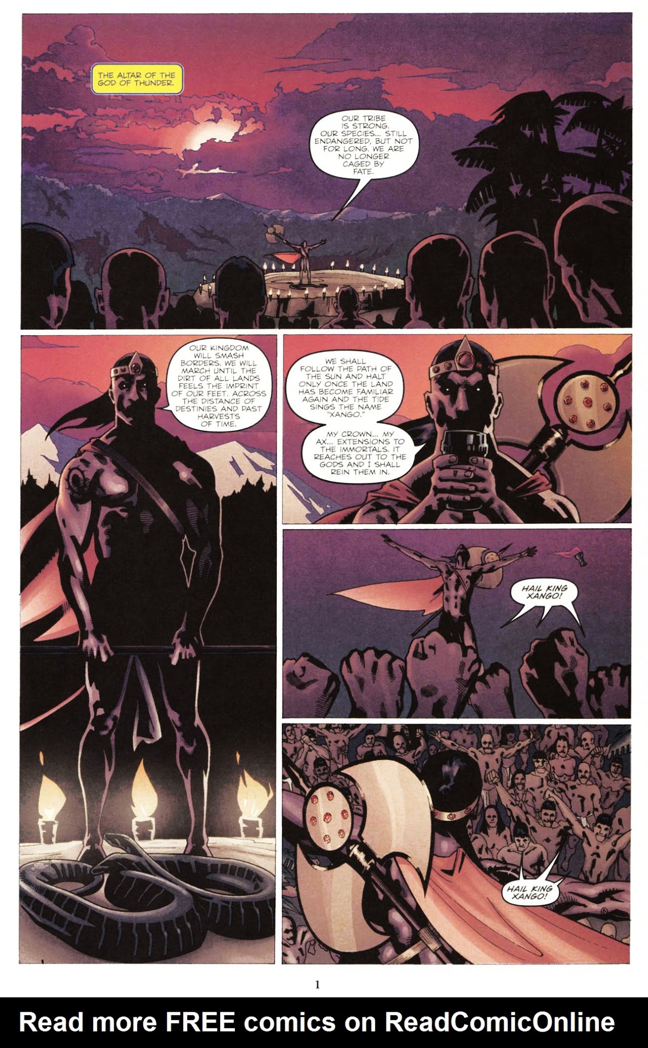 Read online The Mummy: The Rise and Fall of Xango's Ax comic -  Issue #4 - 2
