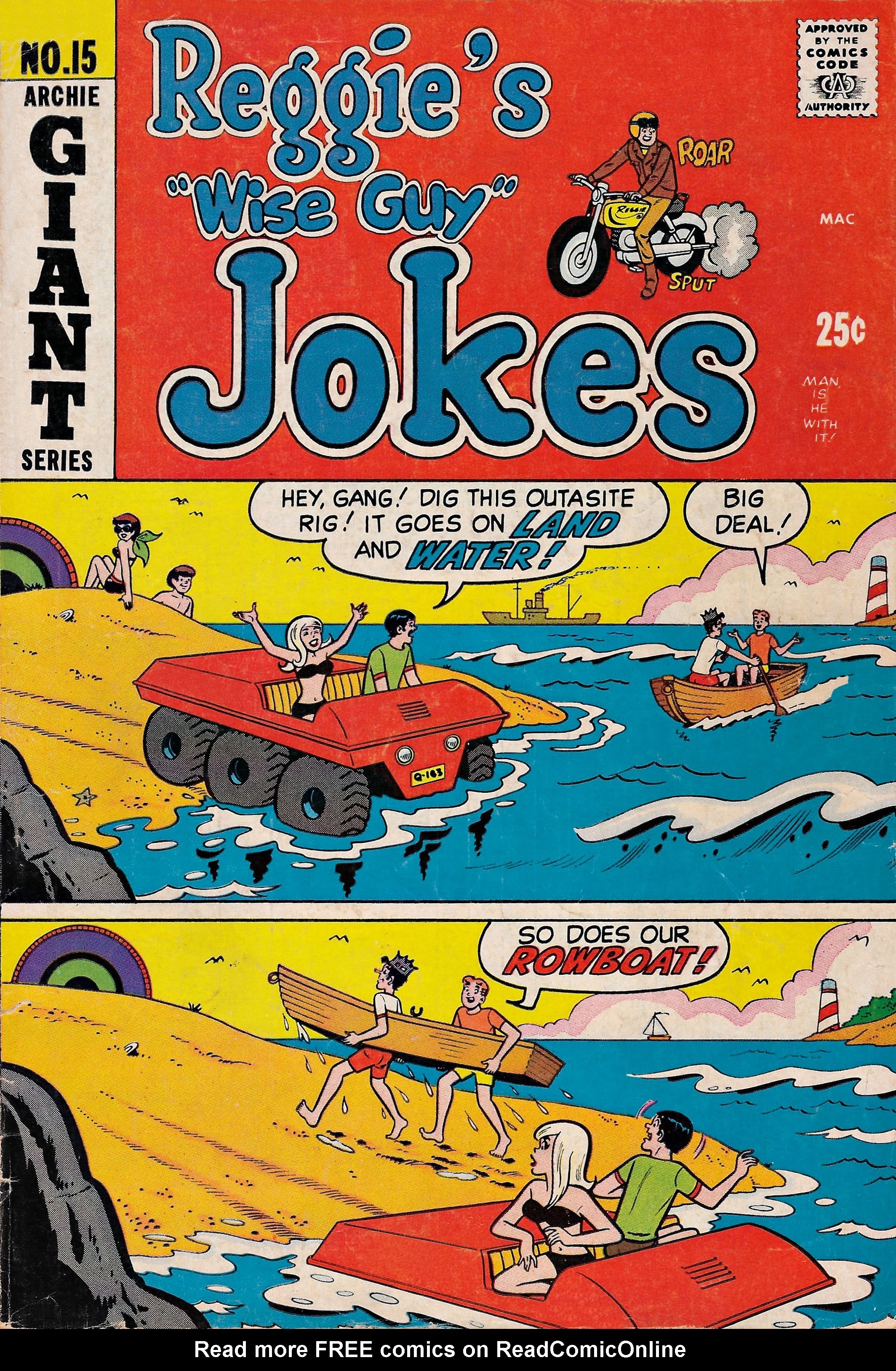 Read online Reggie's Wise Guy Jokes comic -  Issue #15 - 1