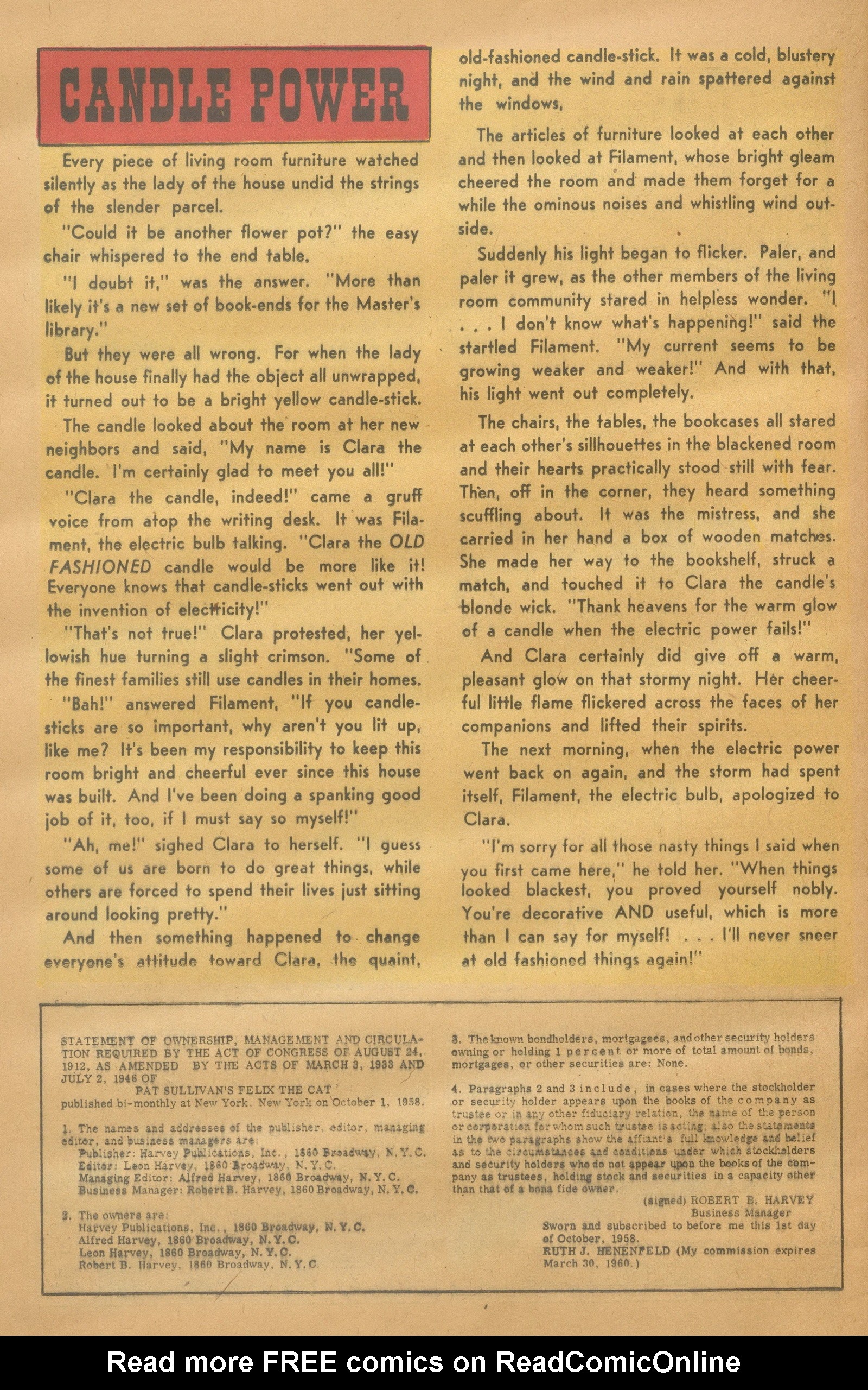 Read online Felix the Cat (1955) comic -  Issue #102 - 26