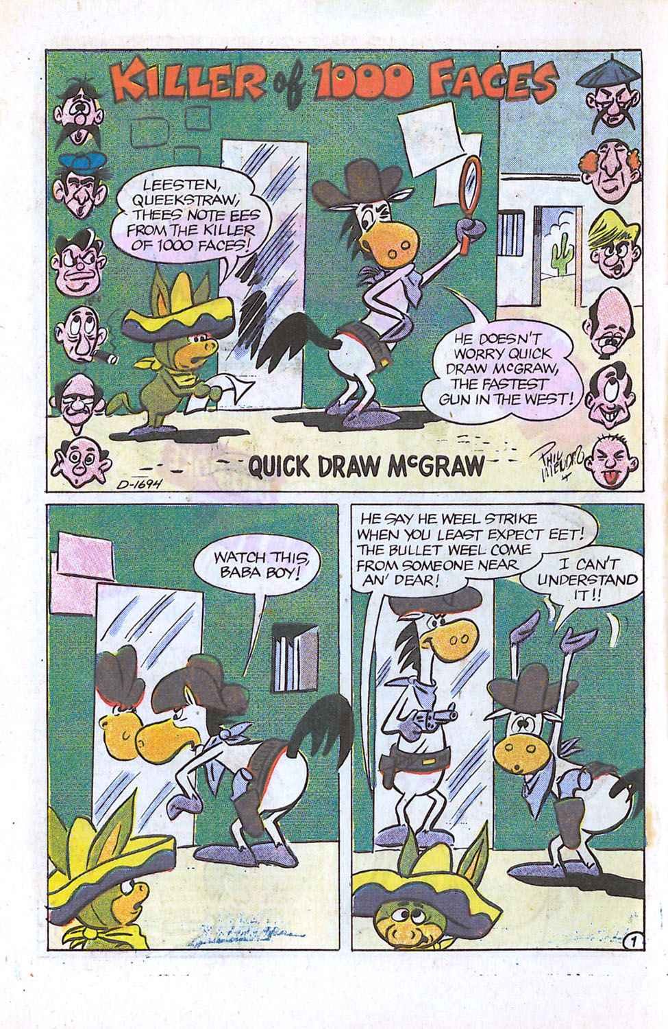 Read online Quick Draw McGraw comic -  Issue #5 - 6