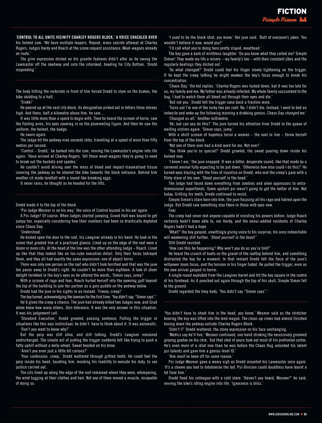 Read online Judge Dredd Megazine (Vol. 5) comic -  Issue #331 - 51