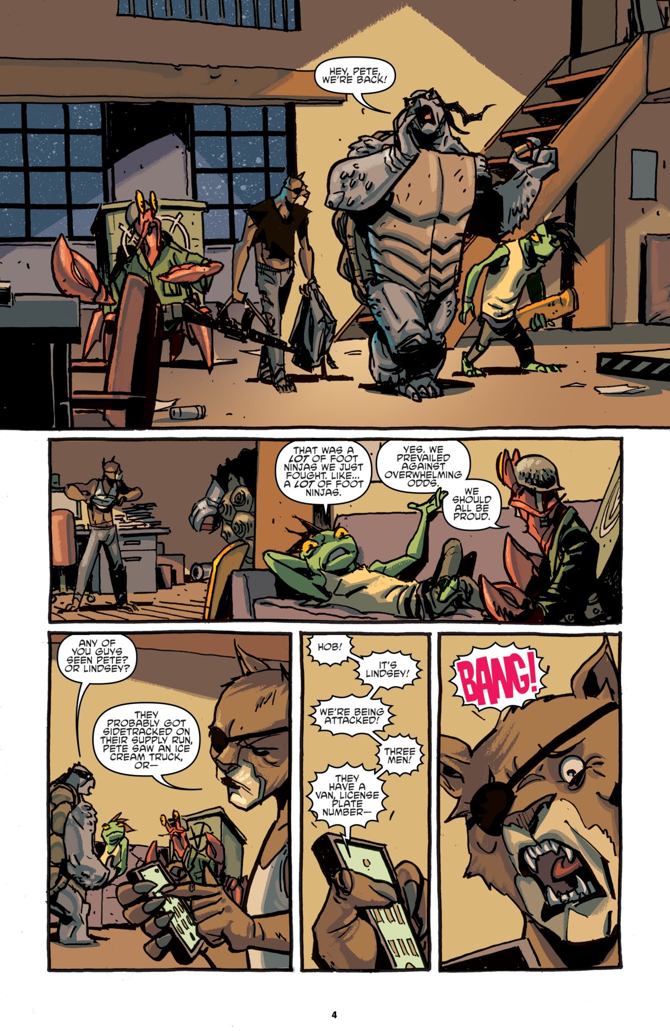 Read online Teenage Mutant Ninja Turtles: Bebop & Rocksteady Hit the Road comic -  Issue #4 - 28