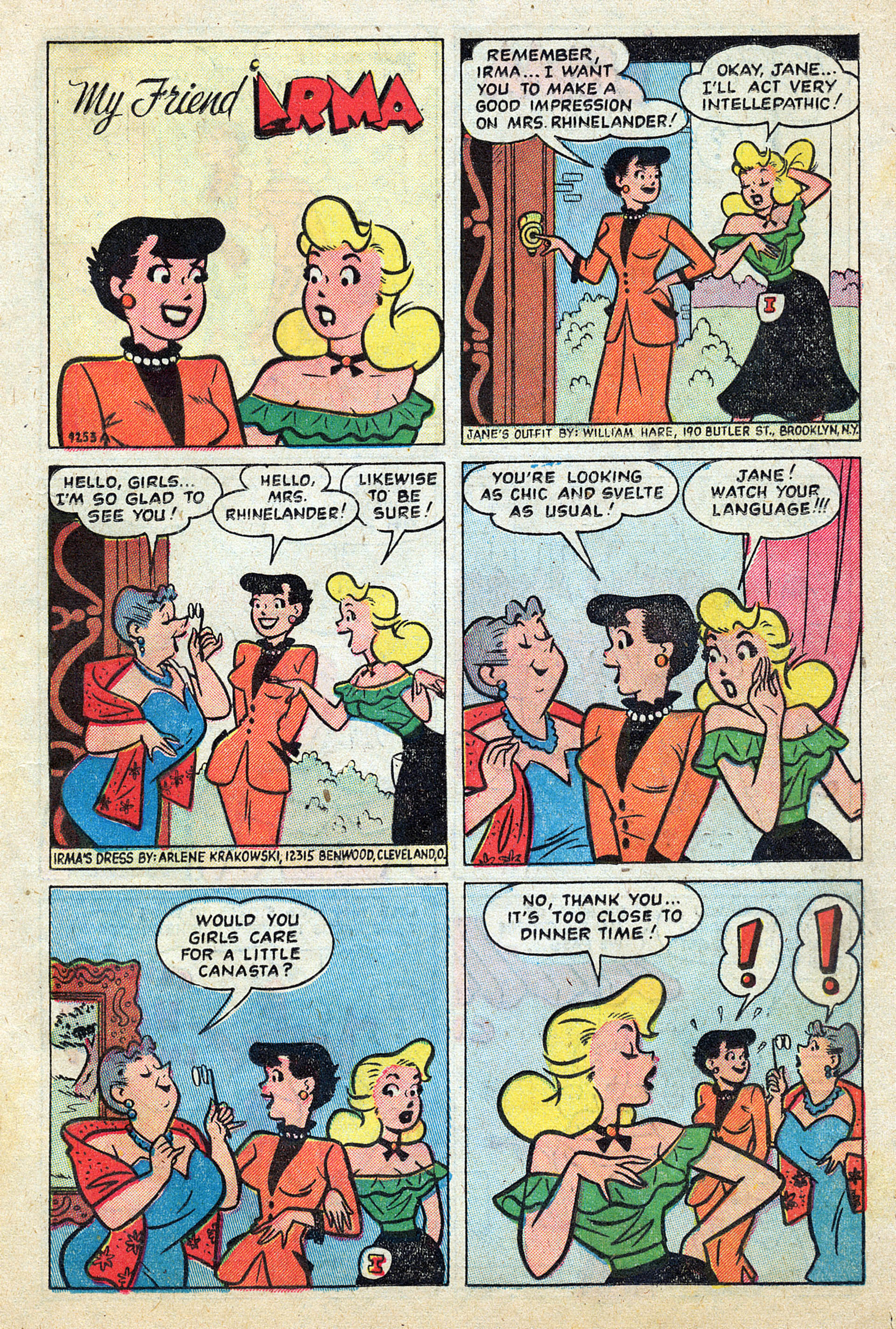 Read online My Friend Irma comic -  Issue #14 - 17