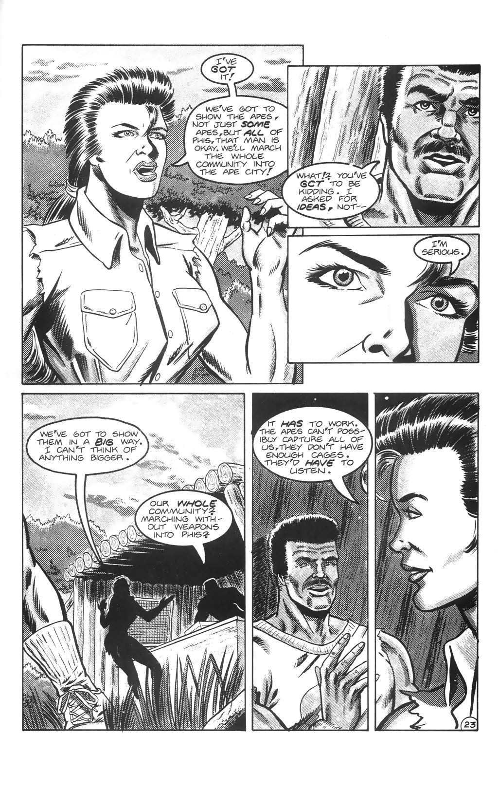 Read online Planet of the Apes: Blood of the Apes comic -  Issue #3 - 28