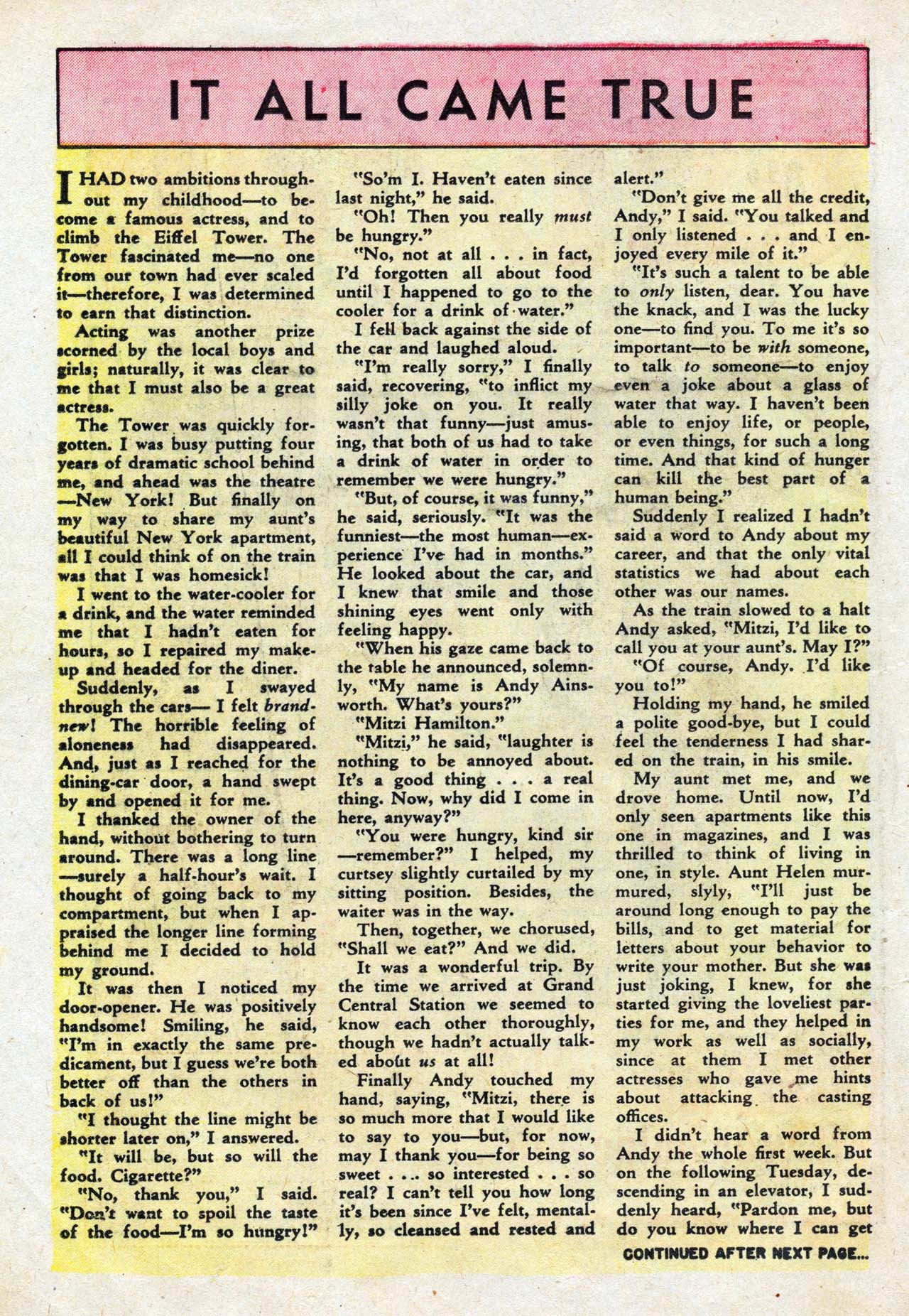 Read online Love Romances comic -  Issue #16 - 16