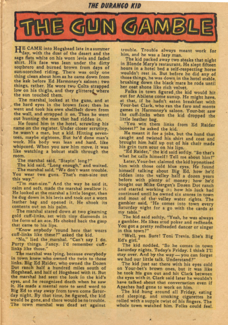 Read online Charles Starrett as The Durango Kid comic -  Issue #8 - 24