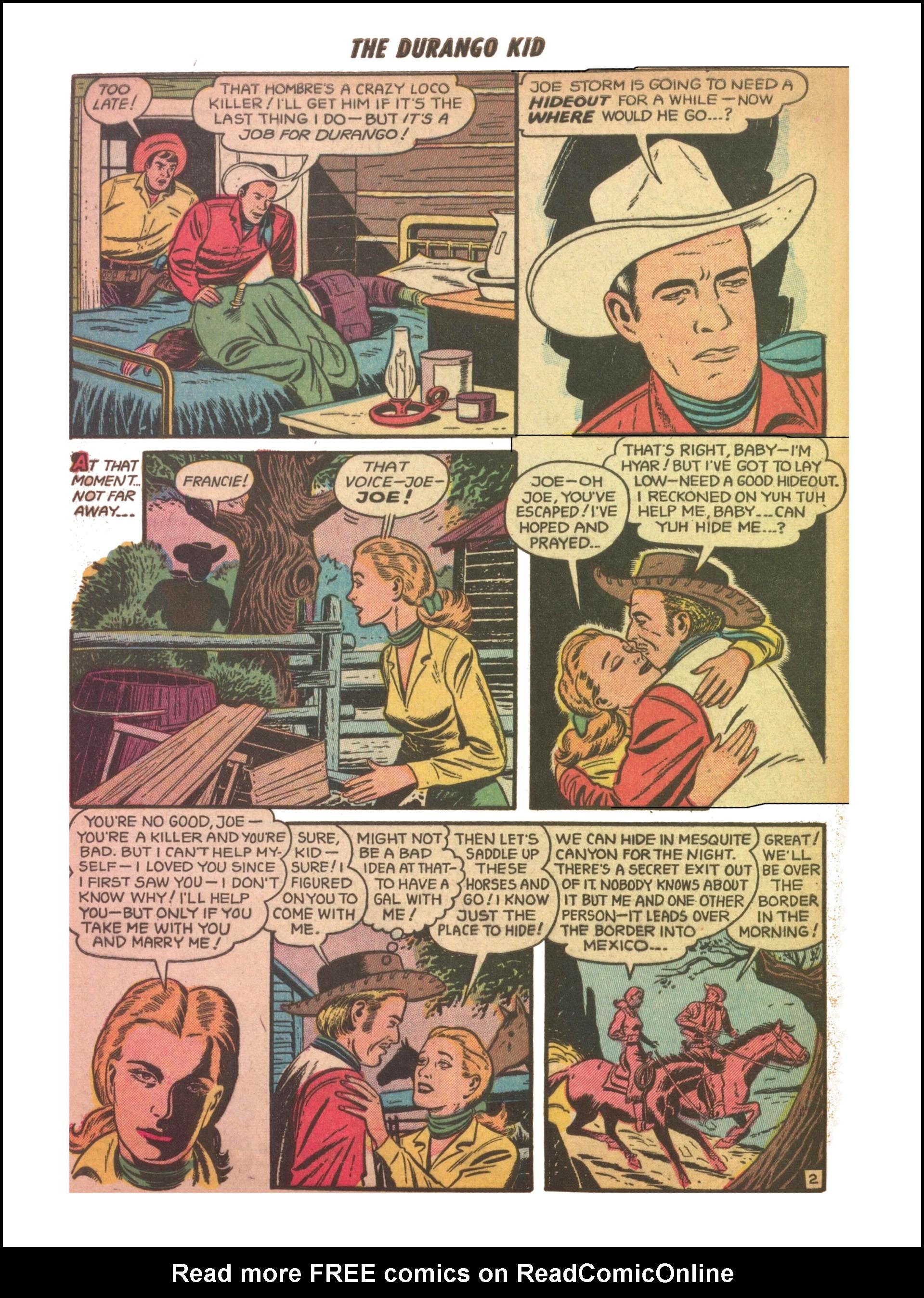 Read online Charles Starrett as The Durango Kid comic -  Issue #28 - 28