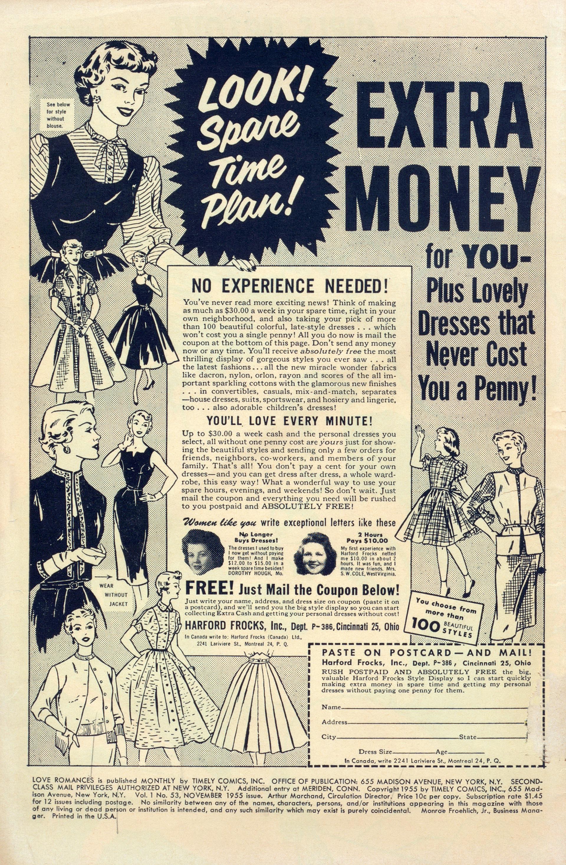 Read online Love Romances comic -  Issue #53 - 2