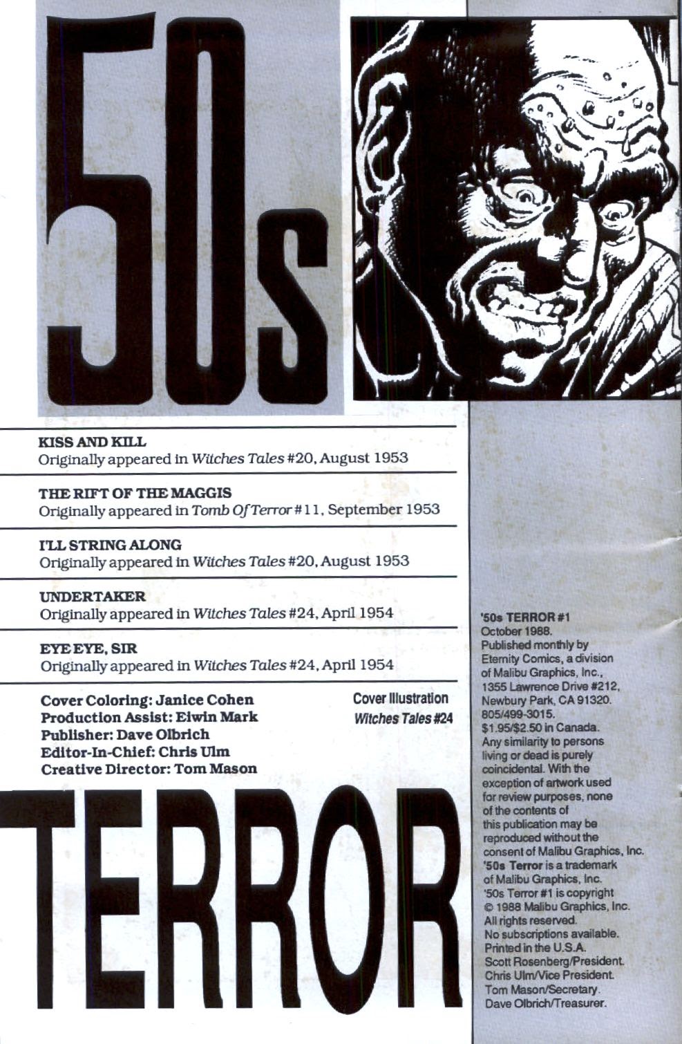 Read online Fifties Terror comic -  Issue #1 - 2