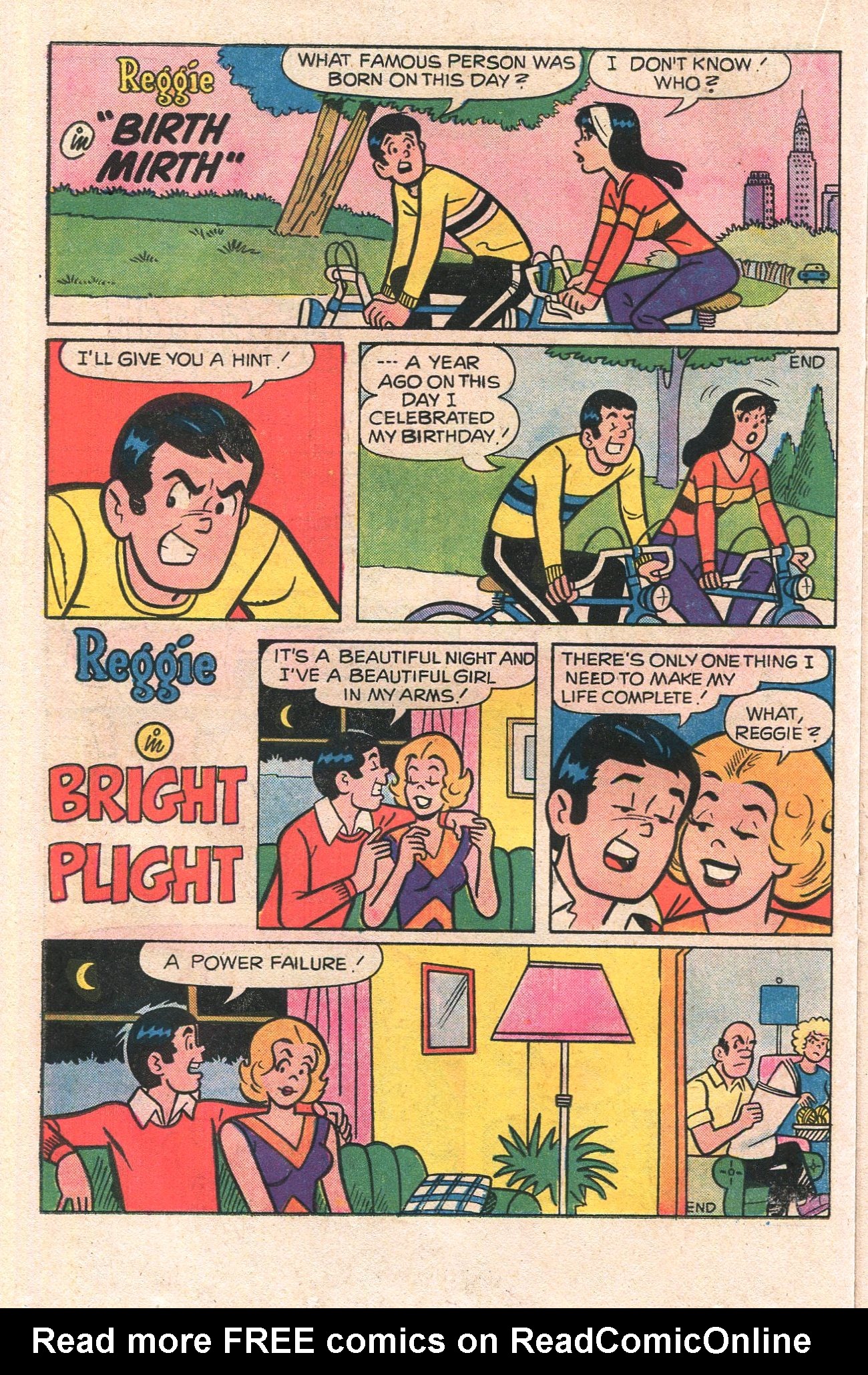Read online Reggie's Wise Guy Jokes comic -  Issue #37 - 22