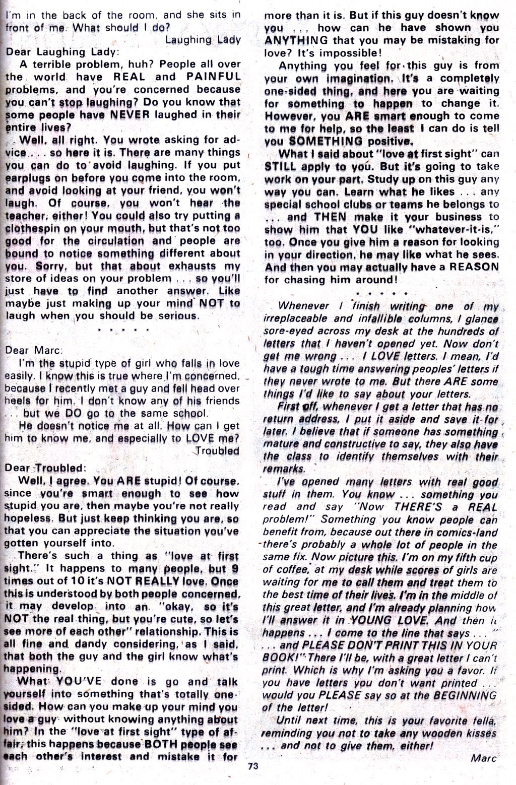 Read online Young Love (1963) comic -  Issue #112 - 73