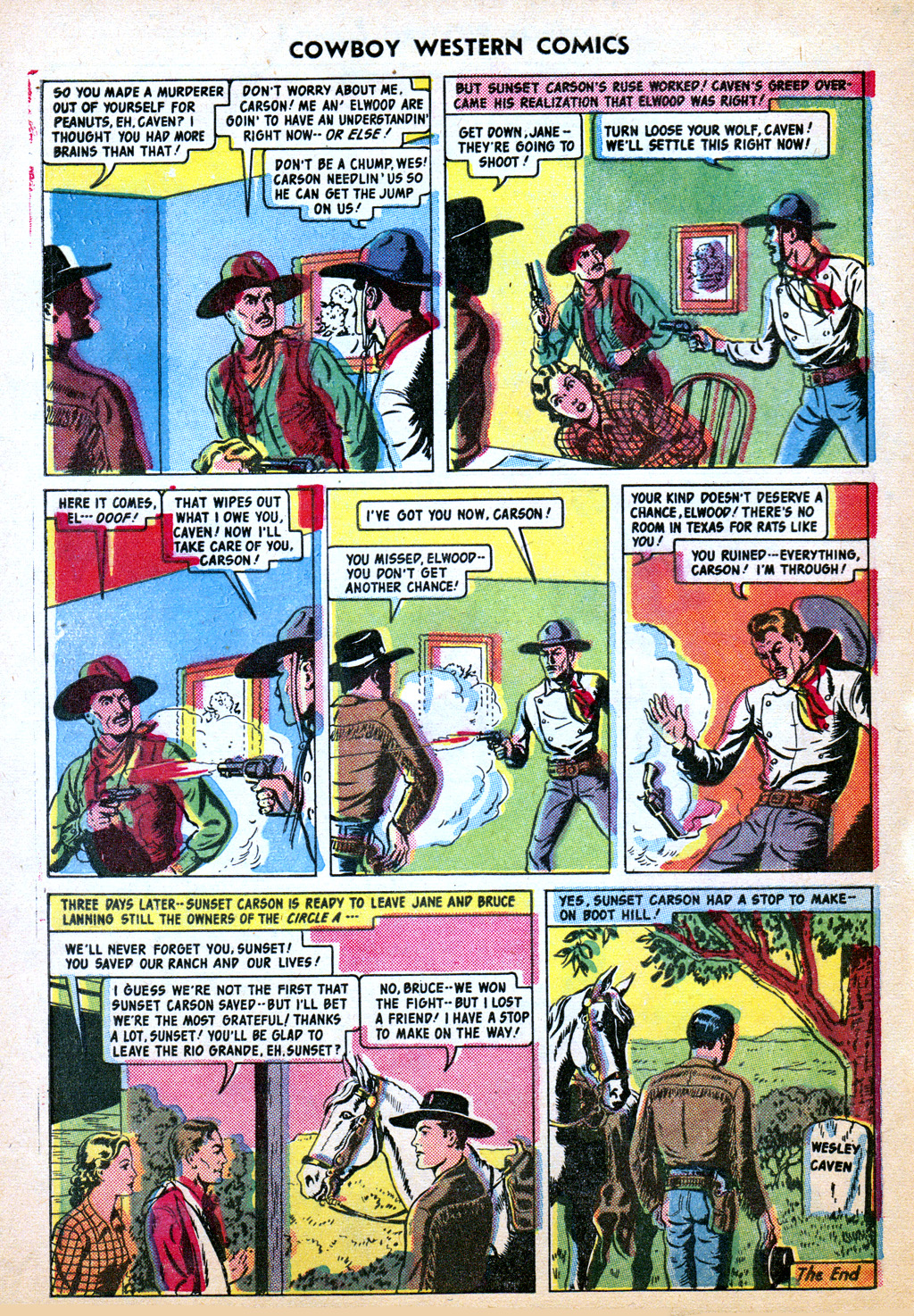 Read online Cowboy Western Comics (1948) comic -  Issue #29 - 10