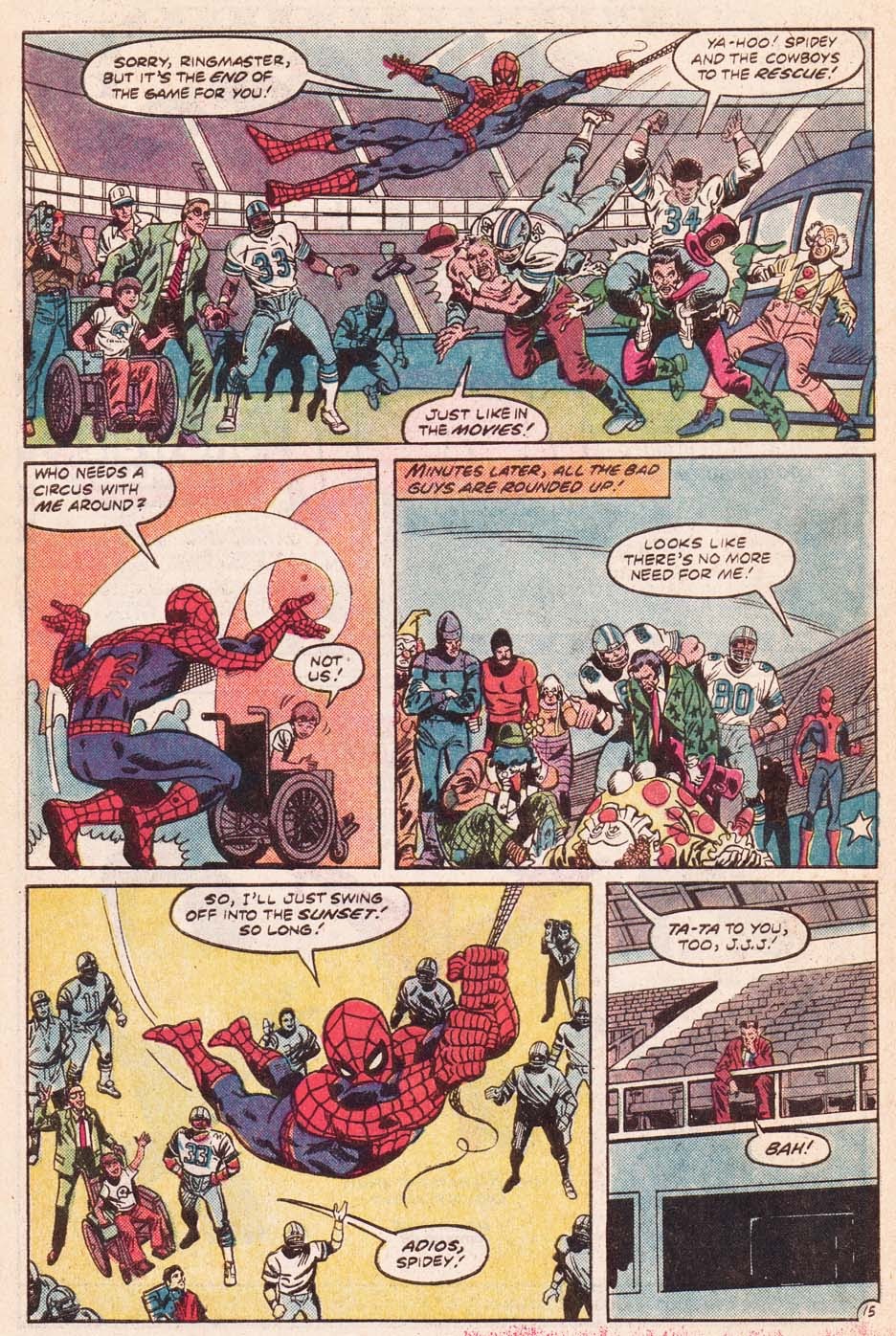 Read online Spider-Man and the Dallas Cowboys: "Danger in Dallas" comic -  Issue # Full - 16