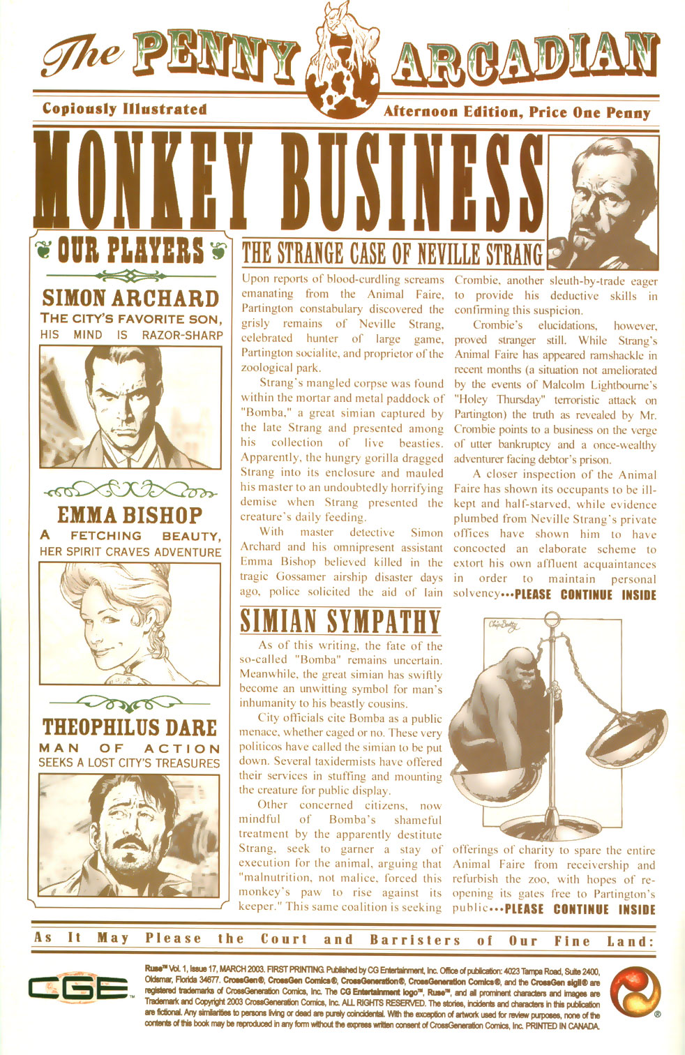 Read online Ruse comic -  Issue #17 - 3