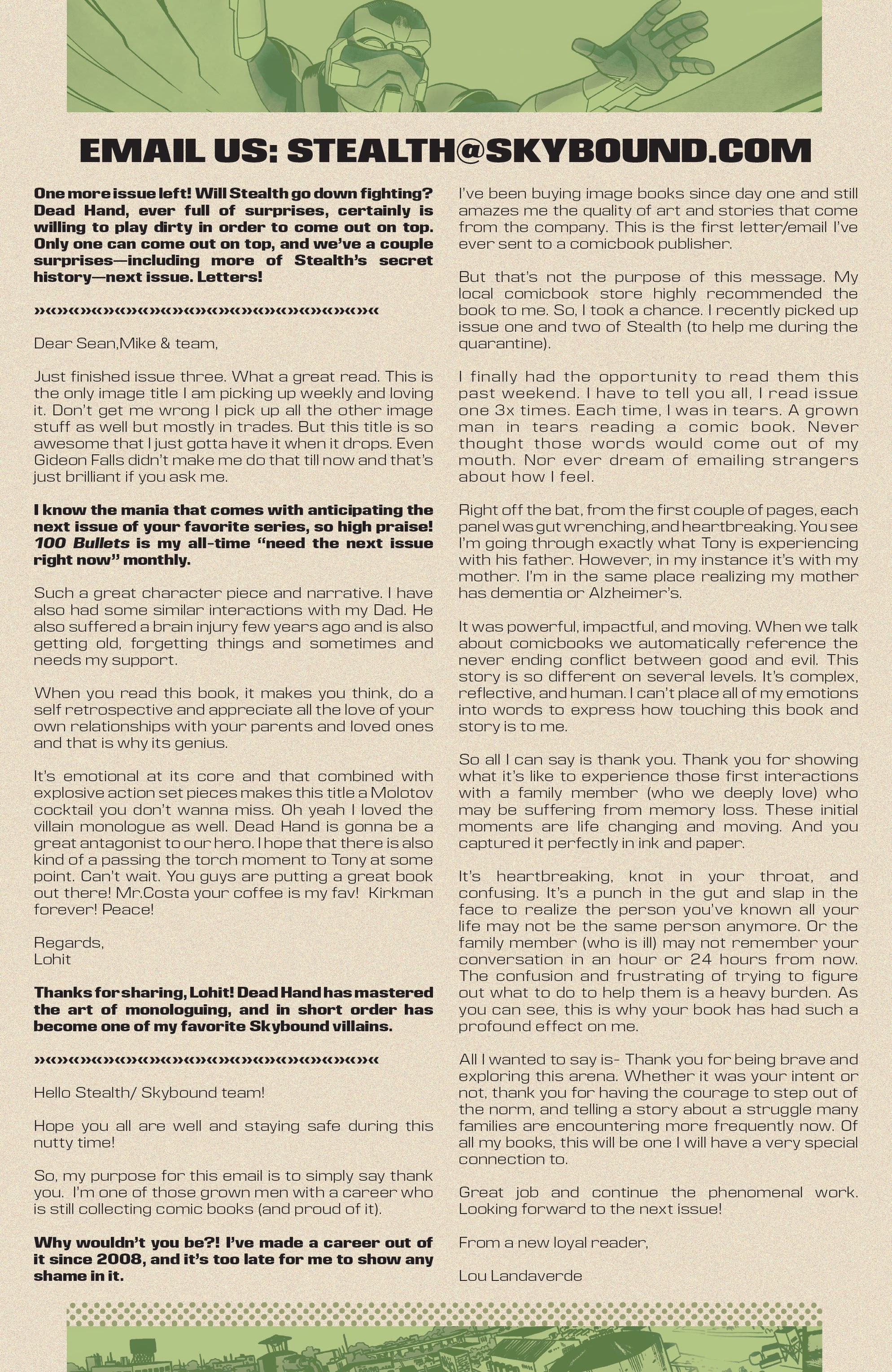 Read online Stealth comic -  Issue #5 - 22