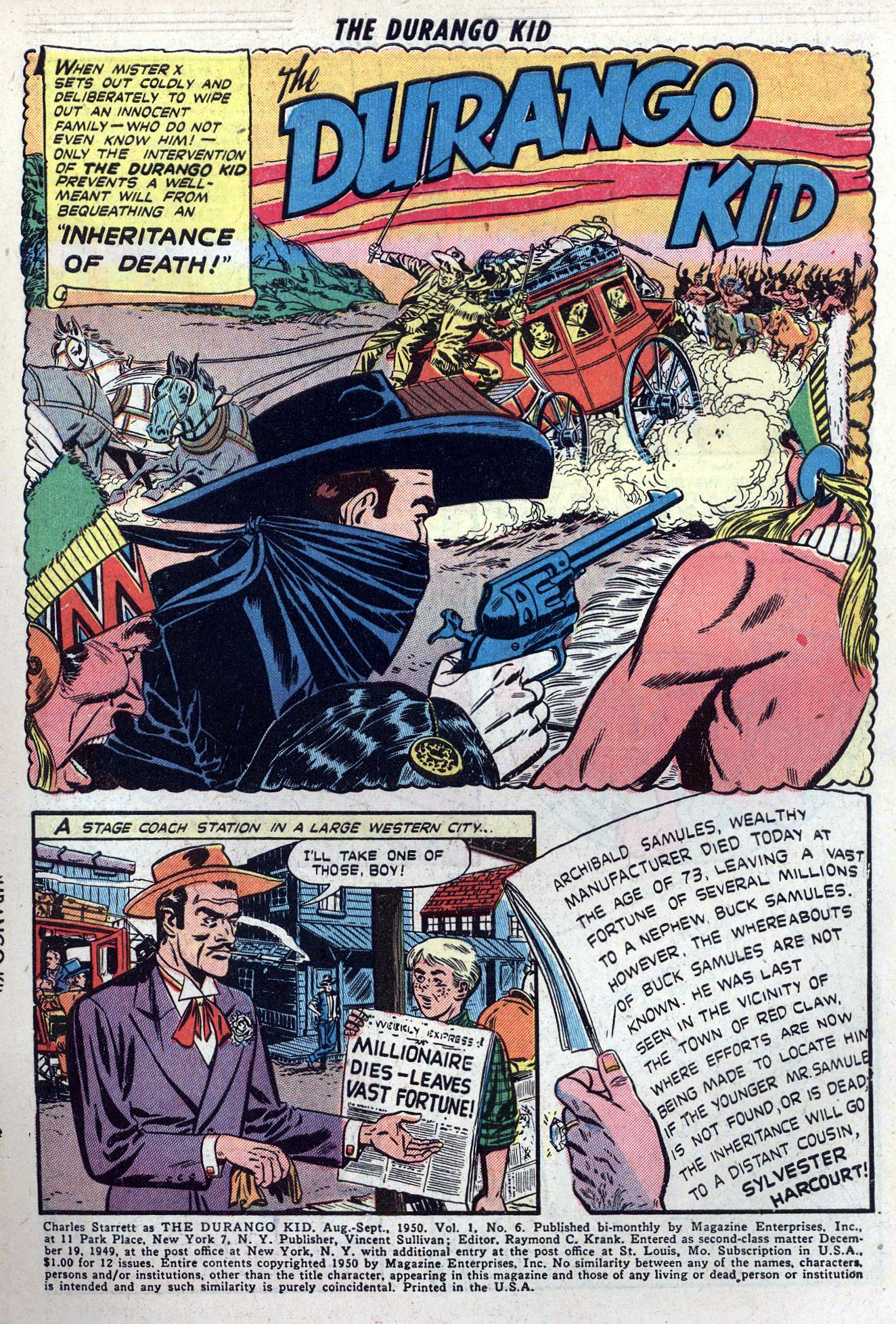 Read online Charles Starrett as The Durango Kid comic -  Issue #6 - 3