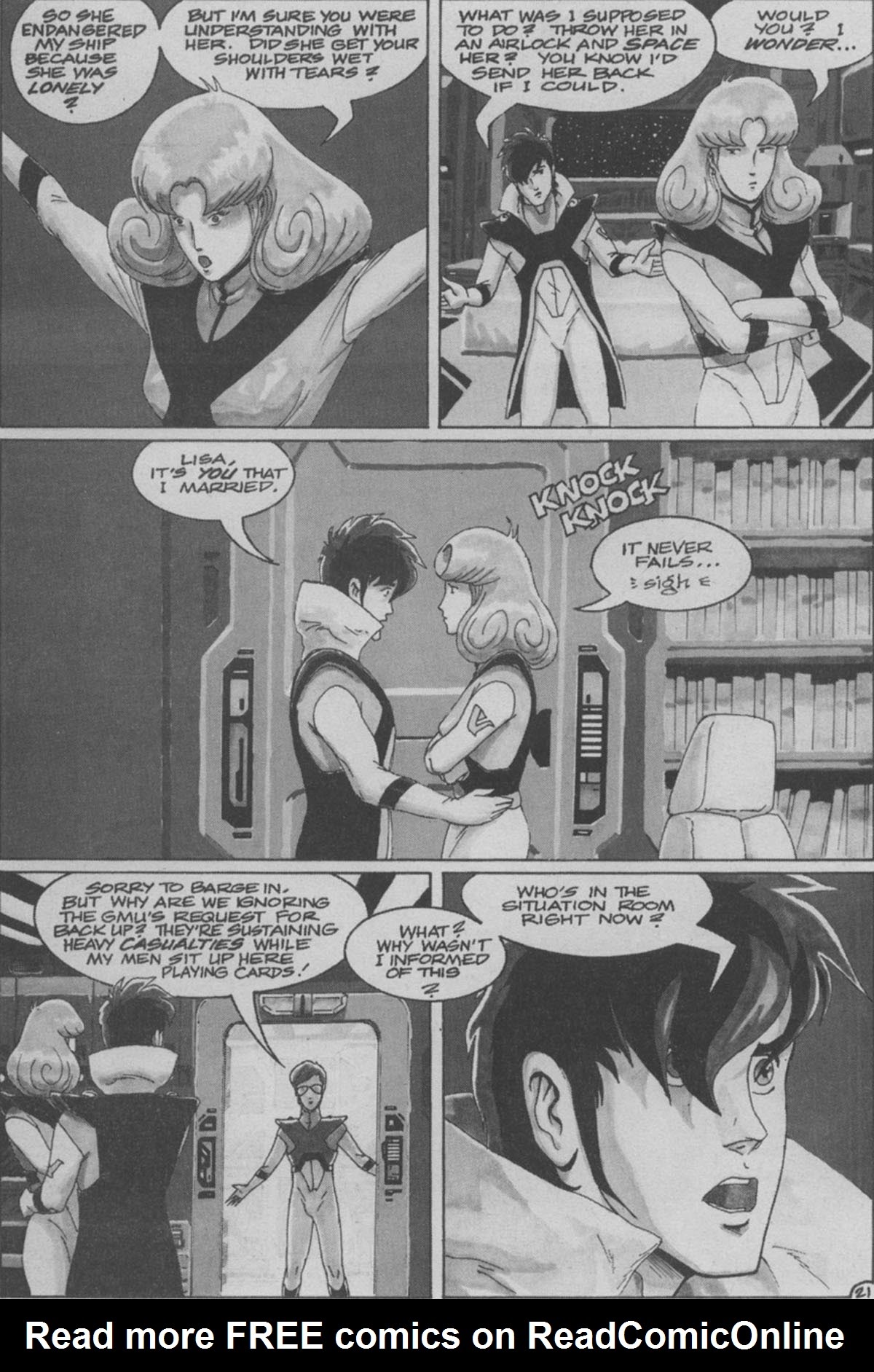 Read online Robotech II: The Sentinels - The Marriage of Rick Hunter and Lisa Hayes comic -  Issue # TPB 3 - 105