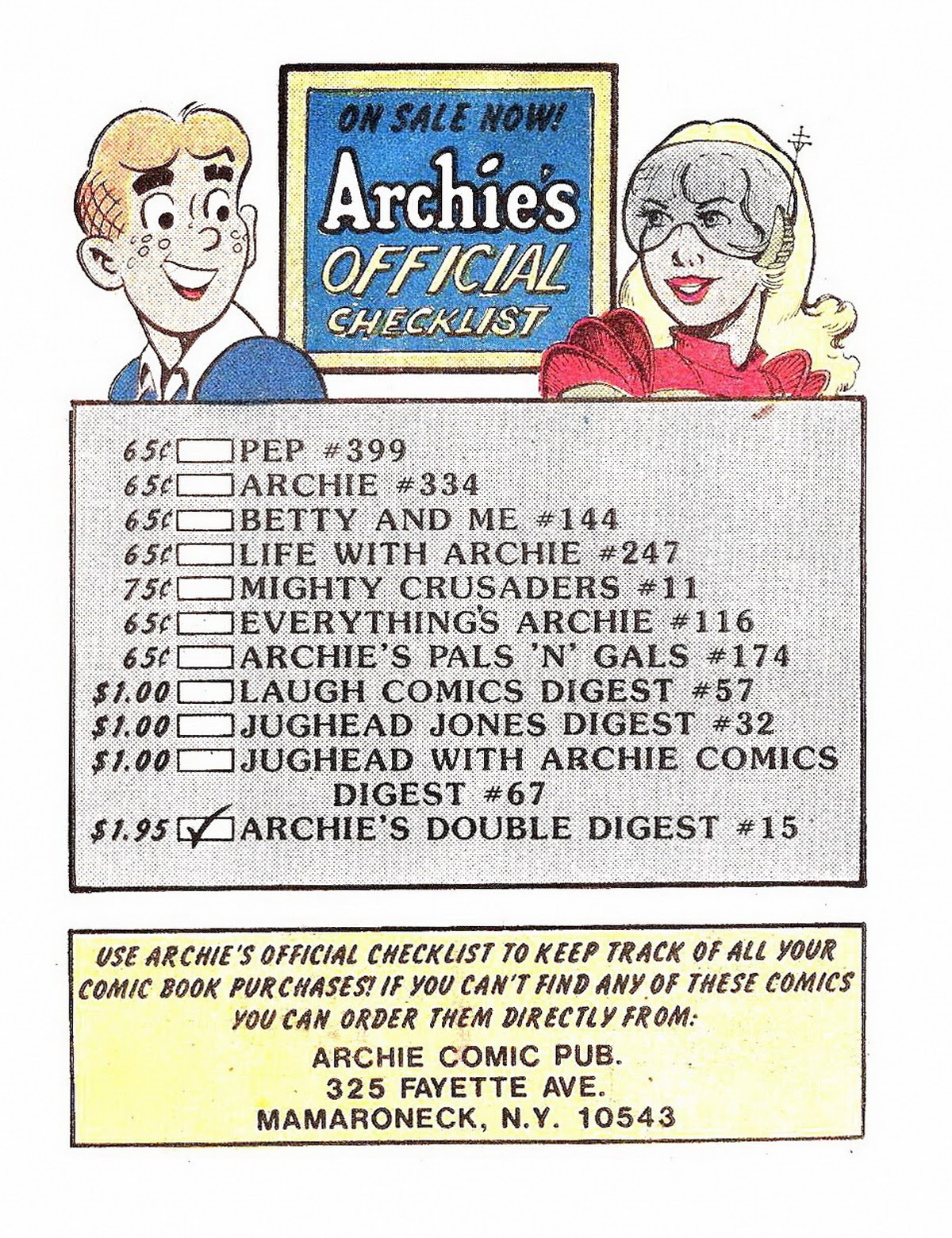 Read online Archie's Double Digest Magazine comic -  Issue #15 - 241