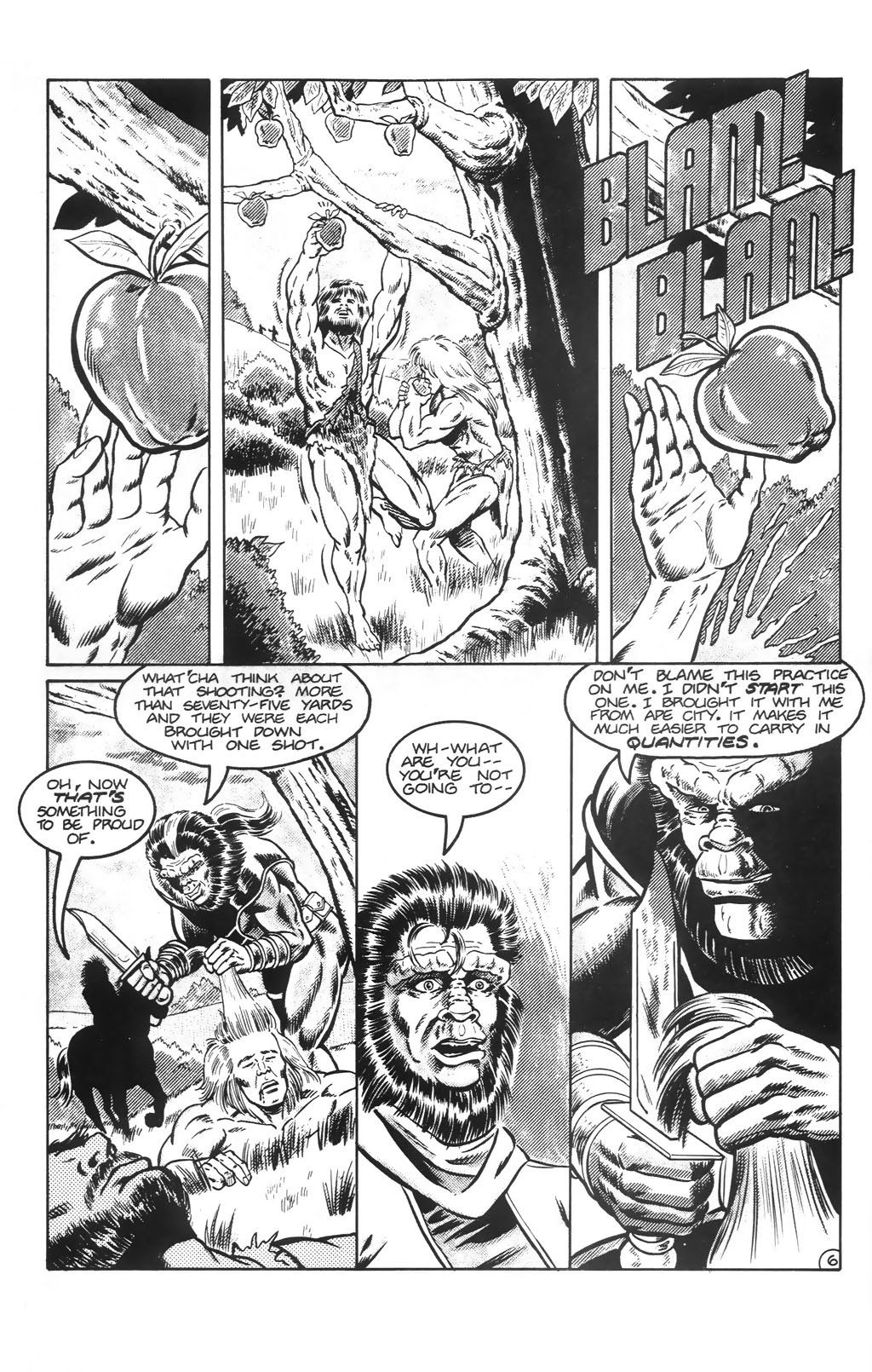 Read online Planet of the Apes: Blood of the Apes comic -  Issue #3 - 7
