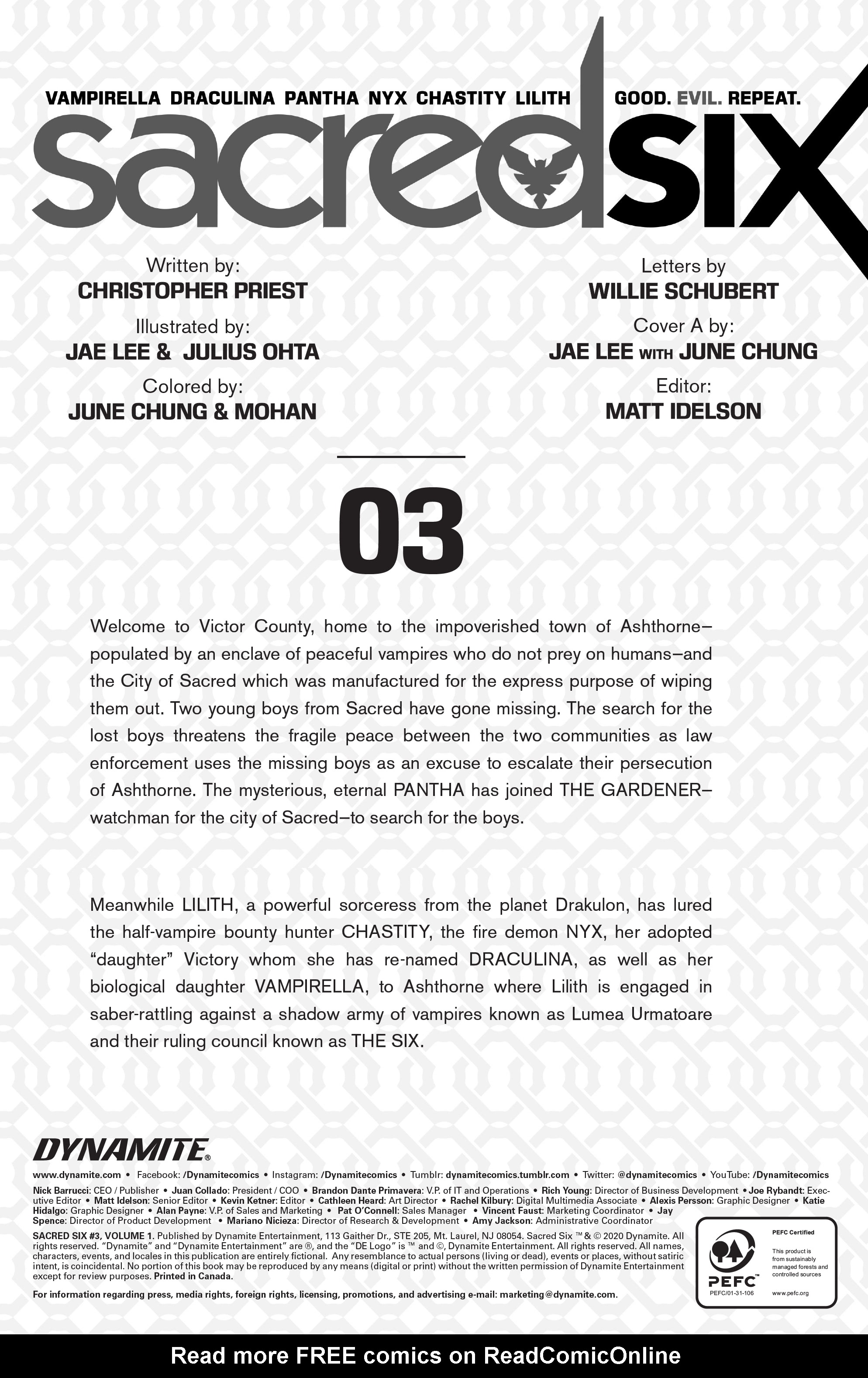 Read online Sacred Six comic -  Issue #3 - 6