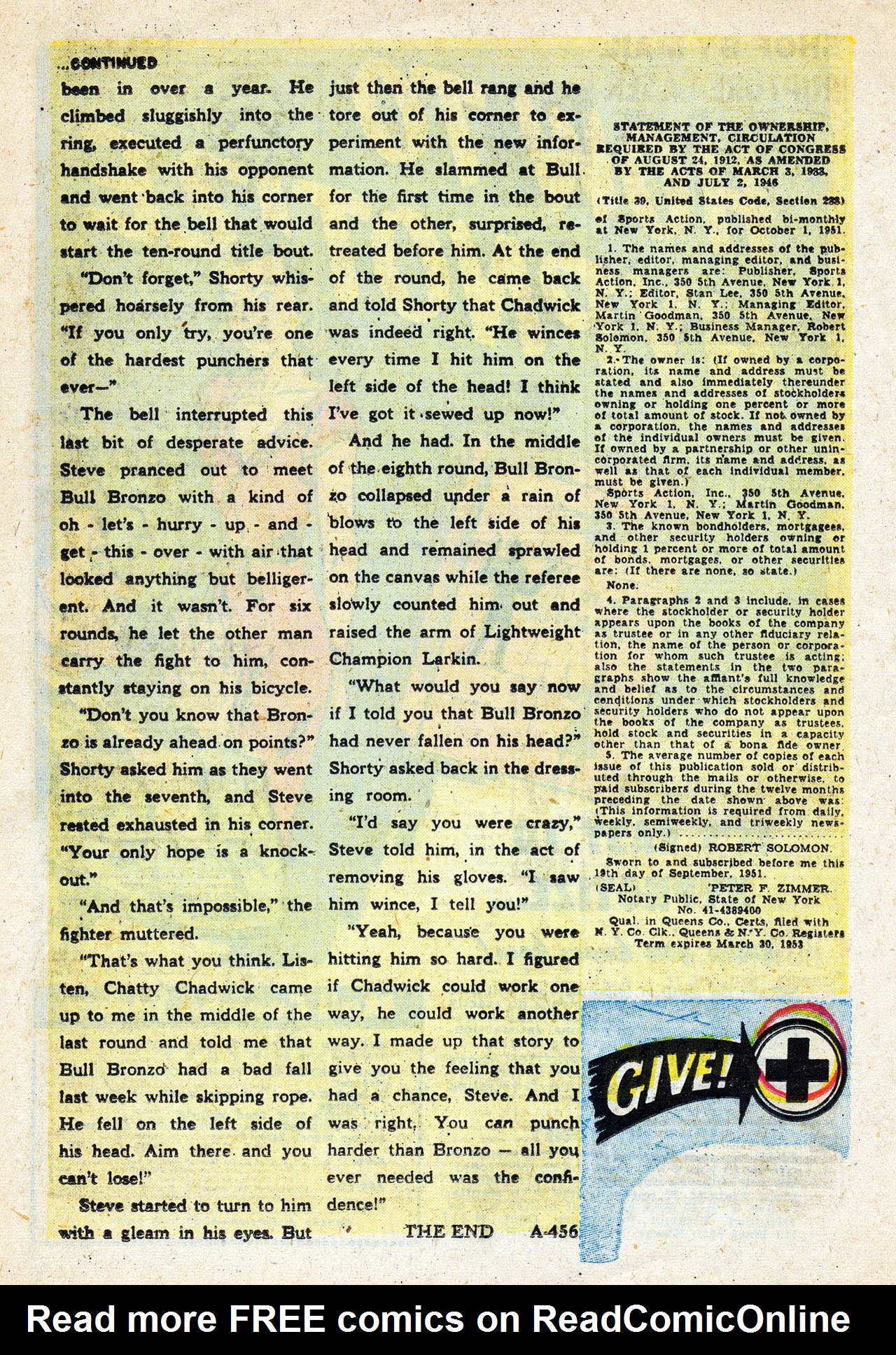 Read online Sports Action comic -  Issue #13 - 20