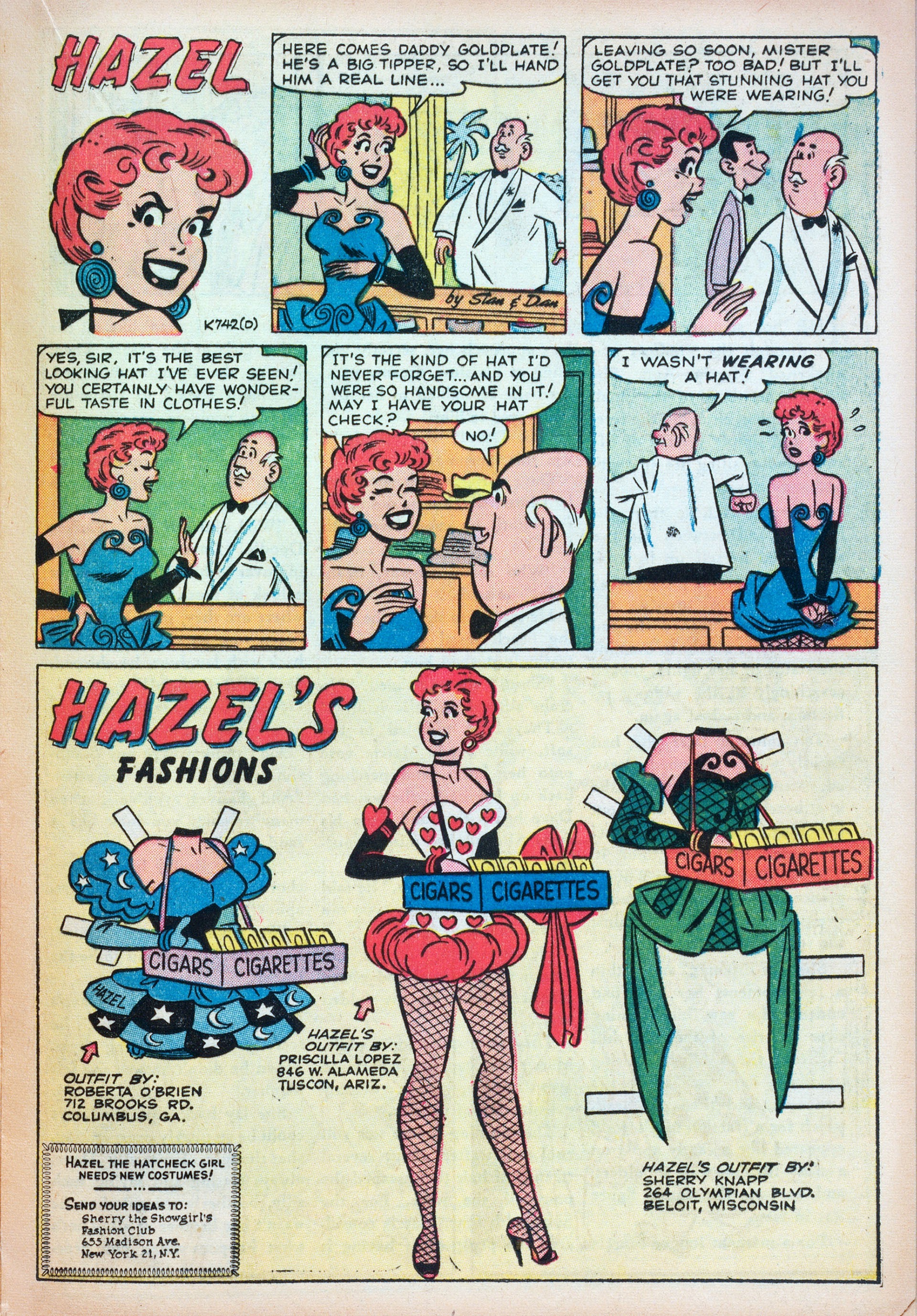 Read online Sherry the Showgirl (1956) comic -  Issue #3 - 17