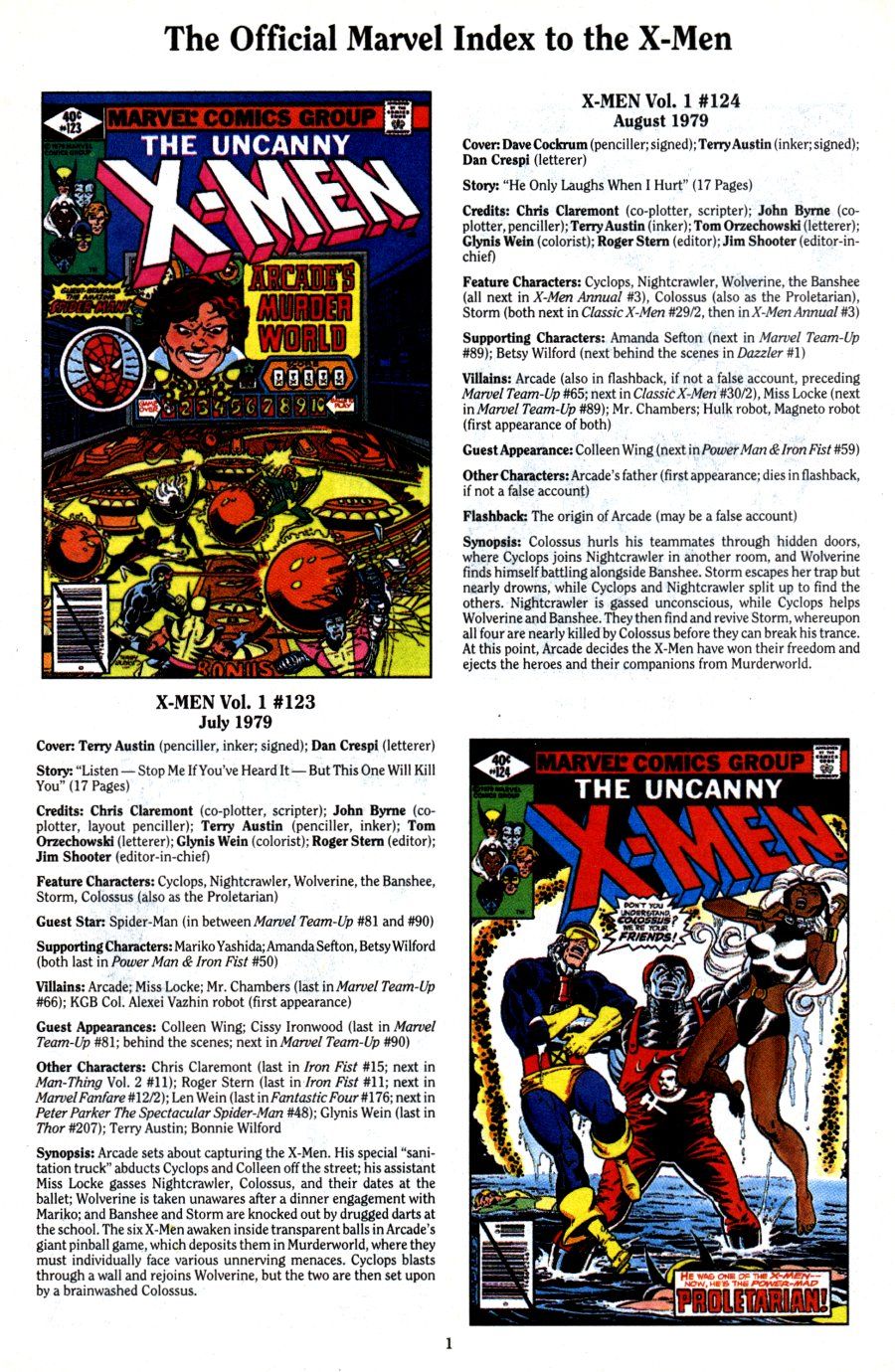 Read online The Official Marvel Index To The X-Men (1994) comic -  Issue #3 - 3