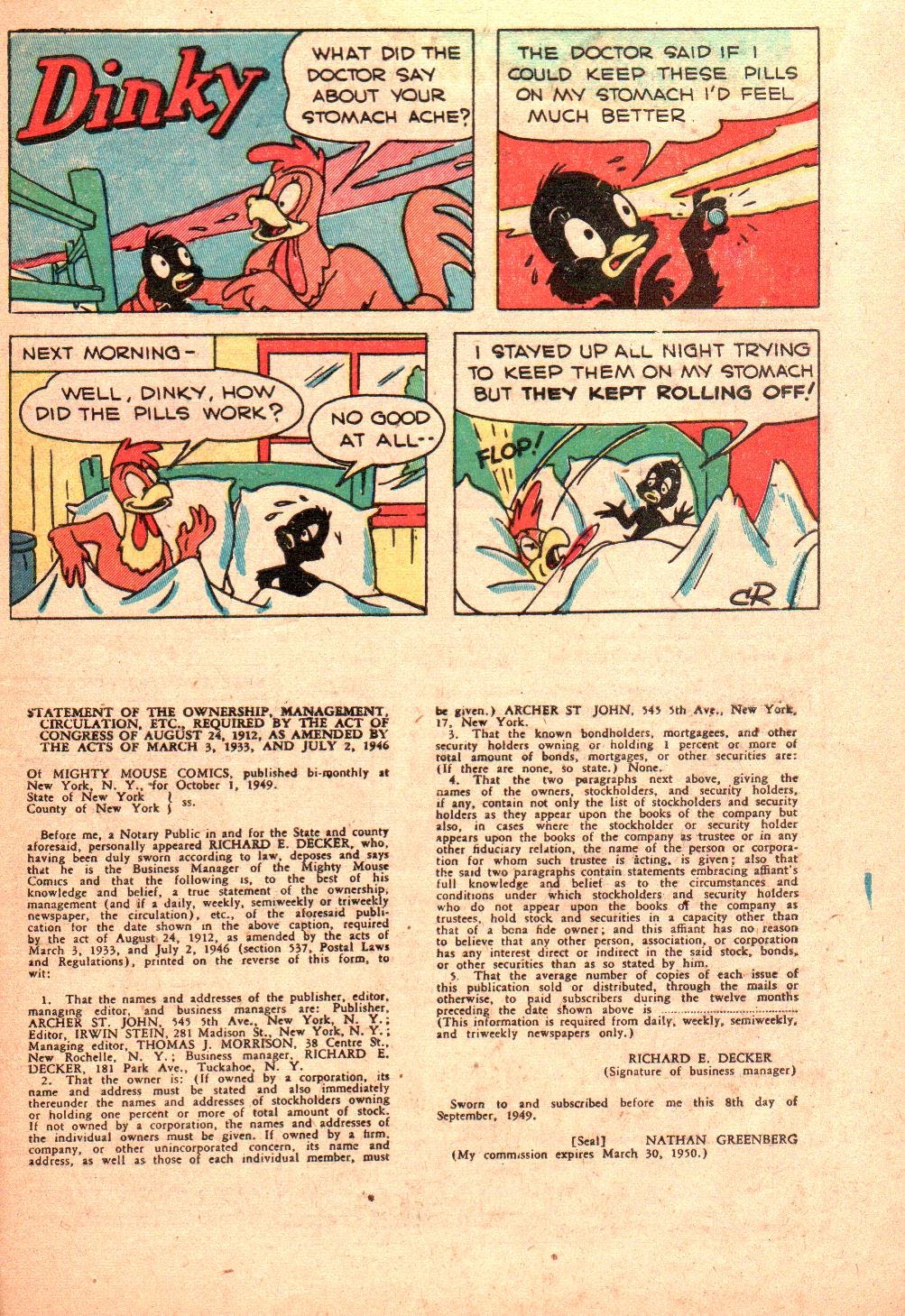 Read online Paul Terry's Mighty Mouse Comics comic -  Issue #15 - 33