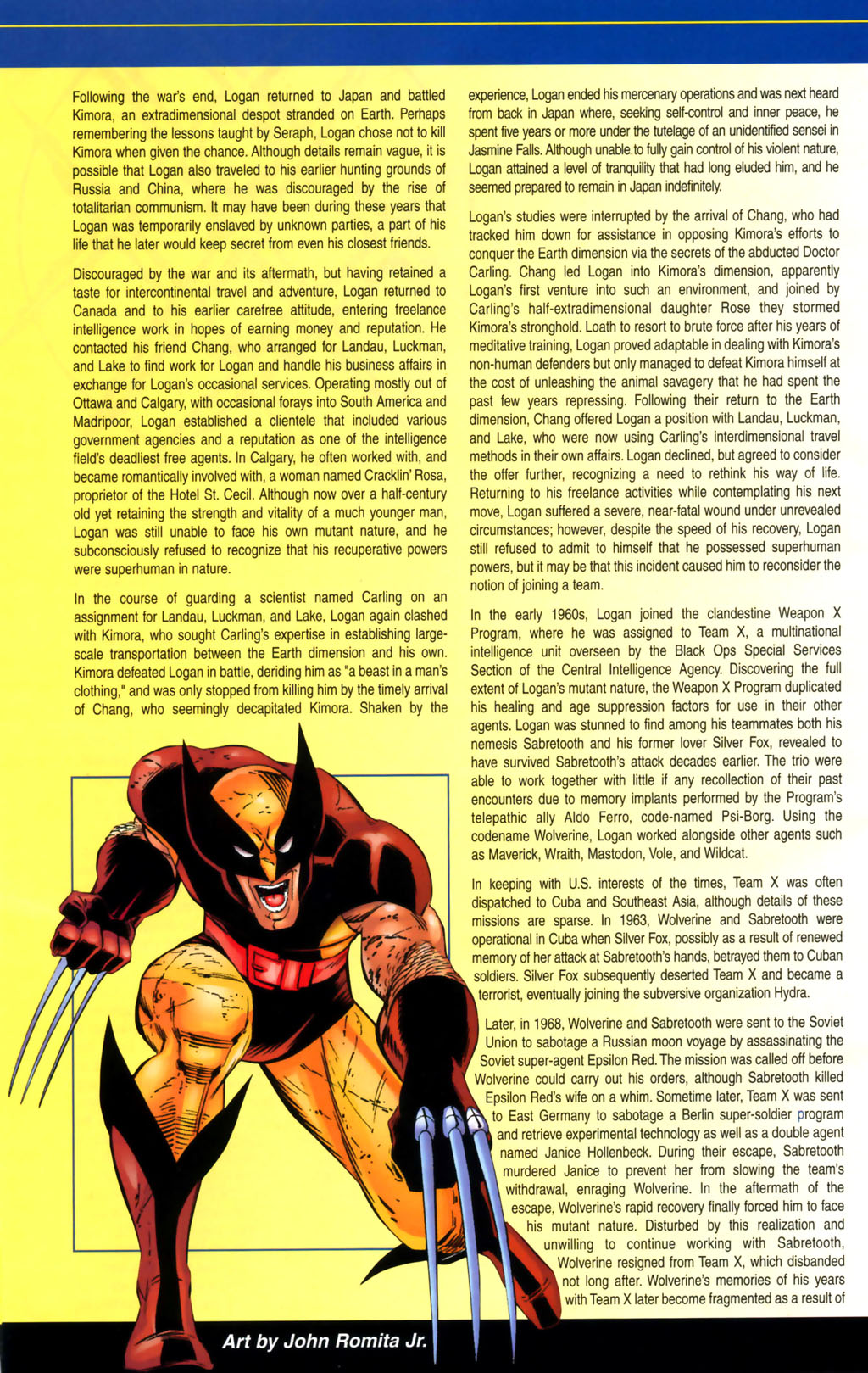 Read online Official Handbook of the Marvel Universe: Wolverine 2004 comic -  Issue # Full - 6