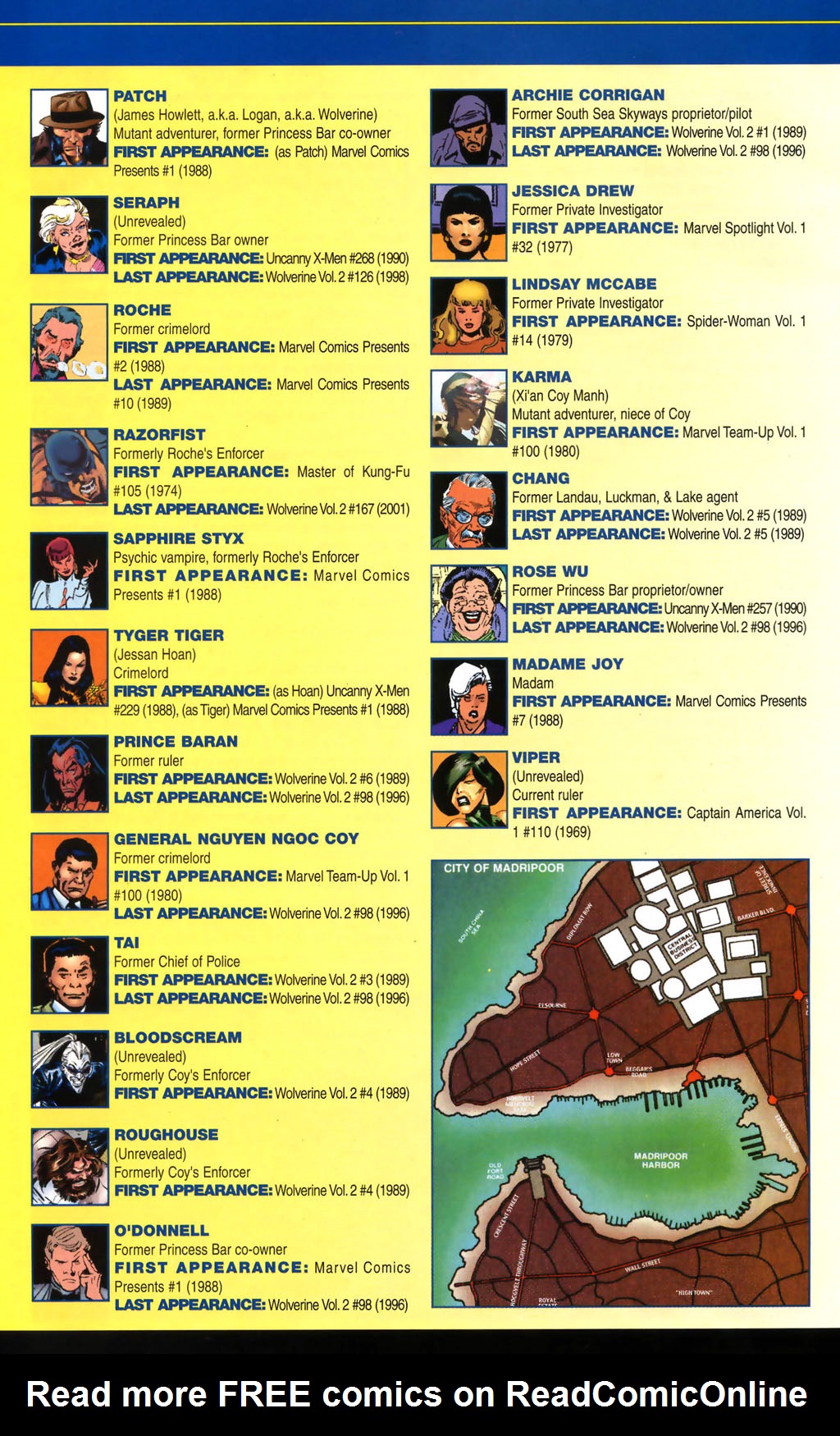 Read online Official Handbook of the Marvel Universe: Wolverine 2004 comic -  Issue # Full - 28