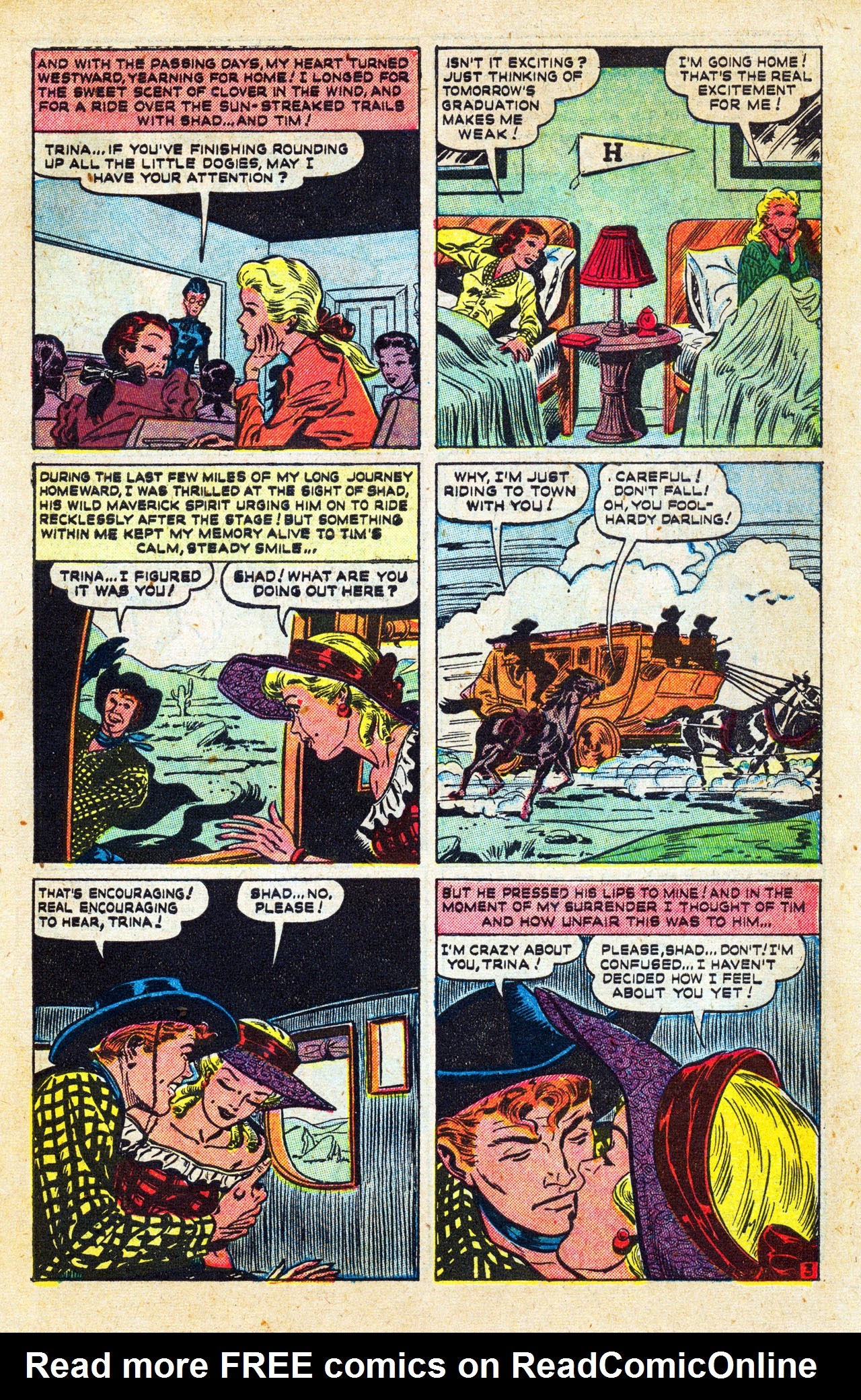 Read online Cowboy Romances comic -  Issue #1 - 5