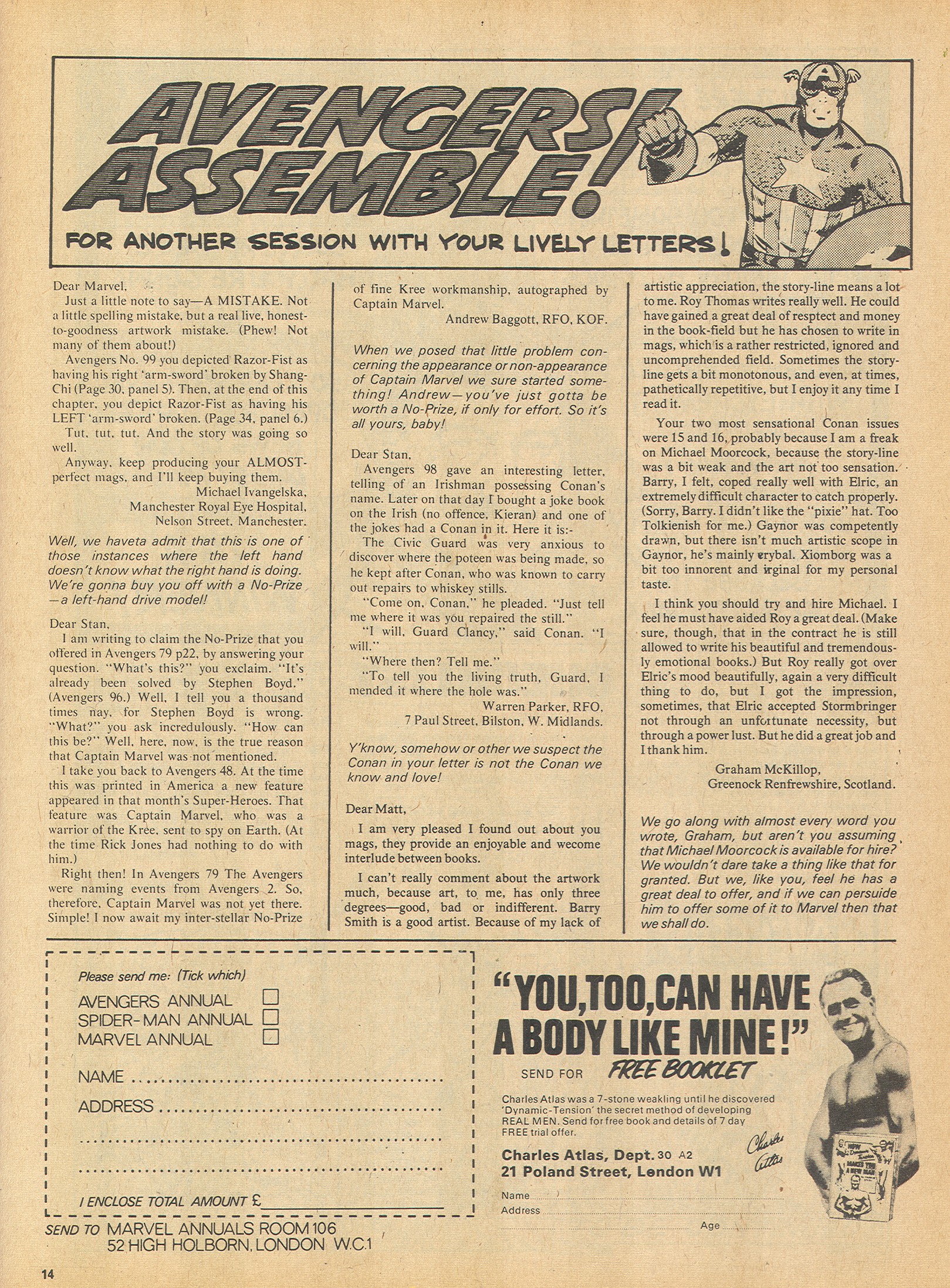 Read online The Avengers (1973) comic -  Issue #110 - 14