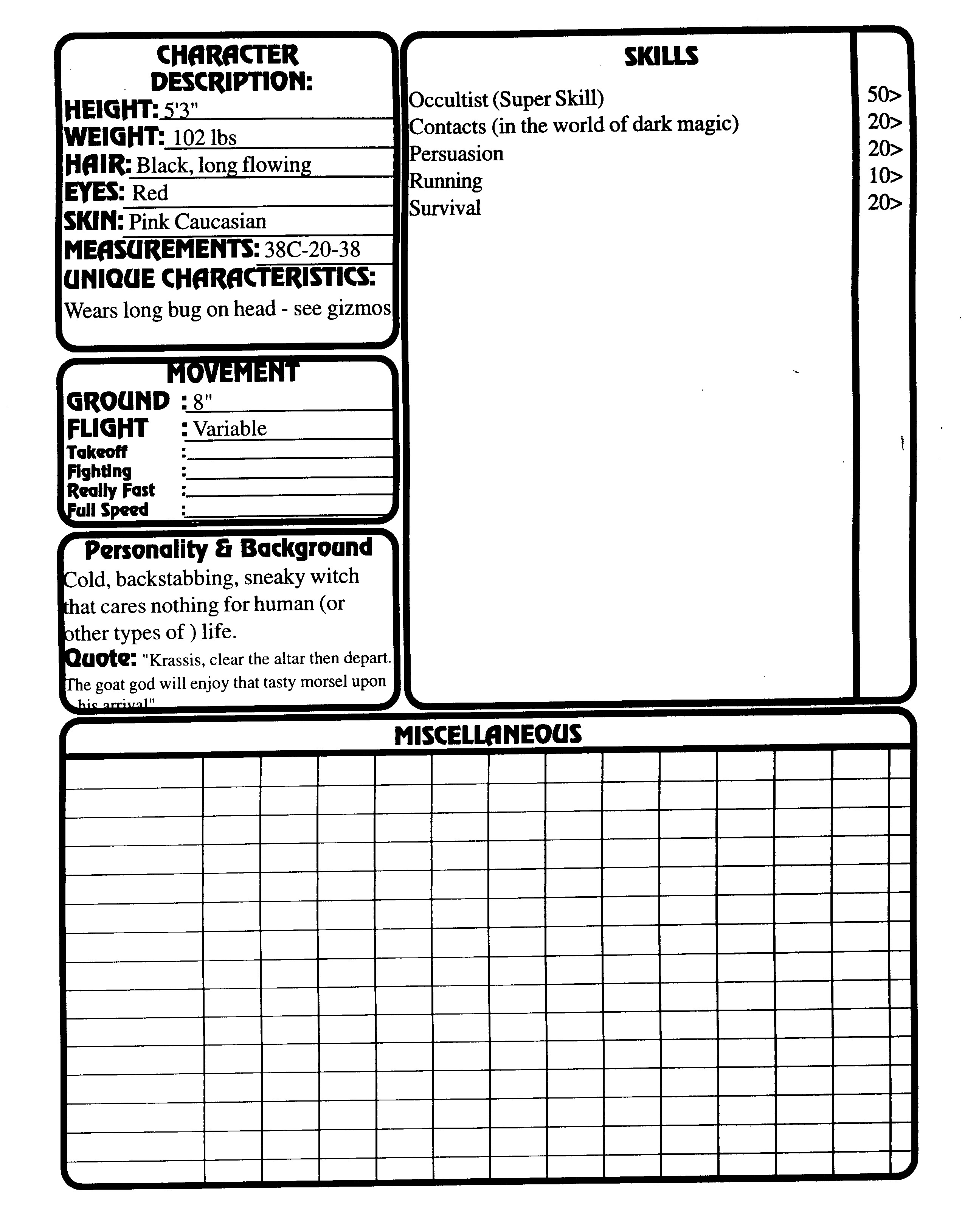 Read online Superbabes: The Femforce Role-Playing Game comic -  Issue # TPB - 136