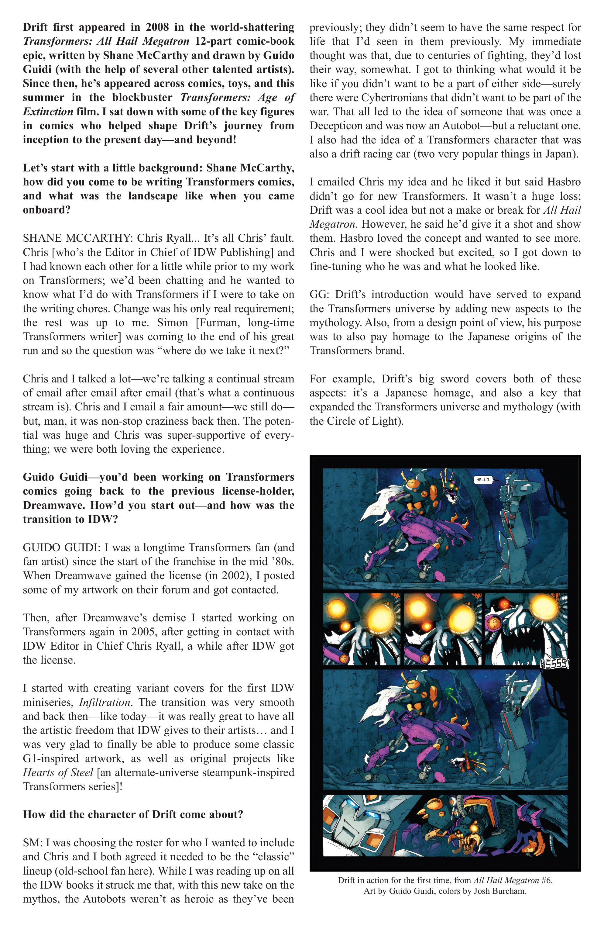 Read online The Transformers Spotlight: Drift Director's Cut comic -  Issue # Full - 27