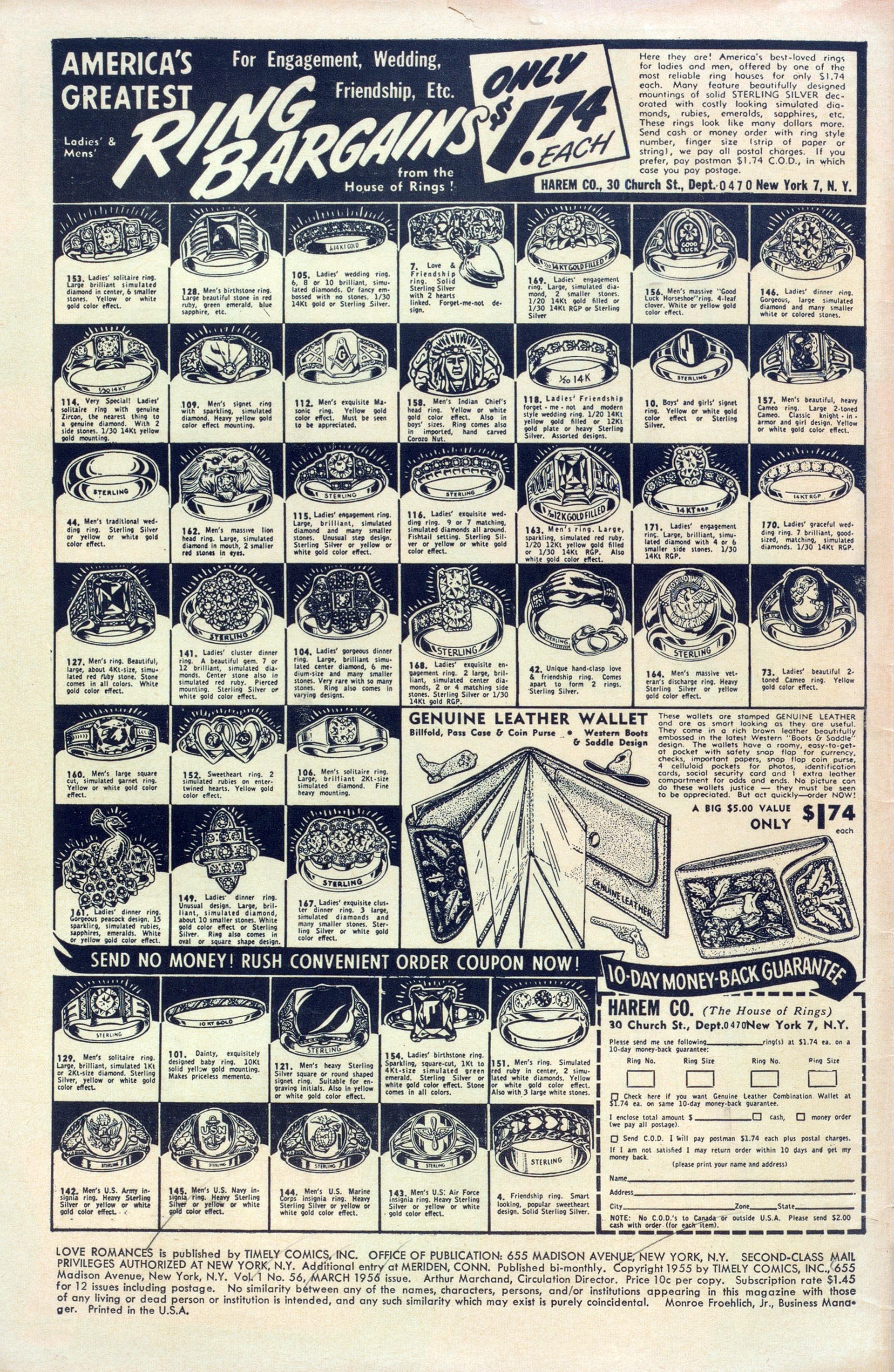 Read online Love Romances comic -  Issue #56 - 2