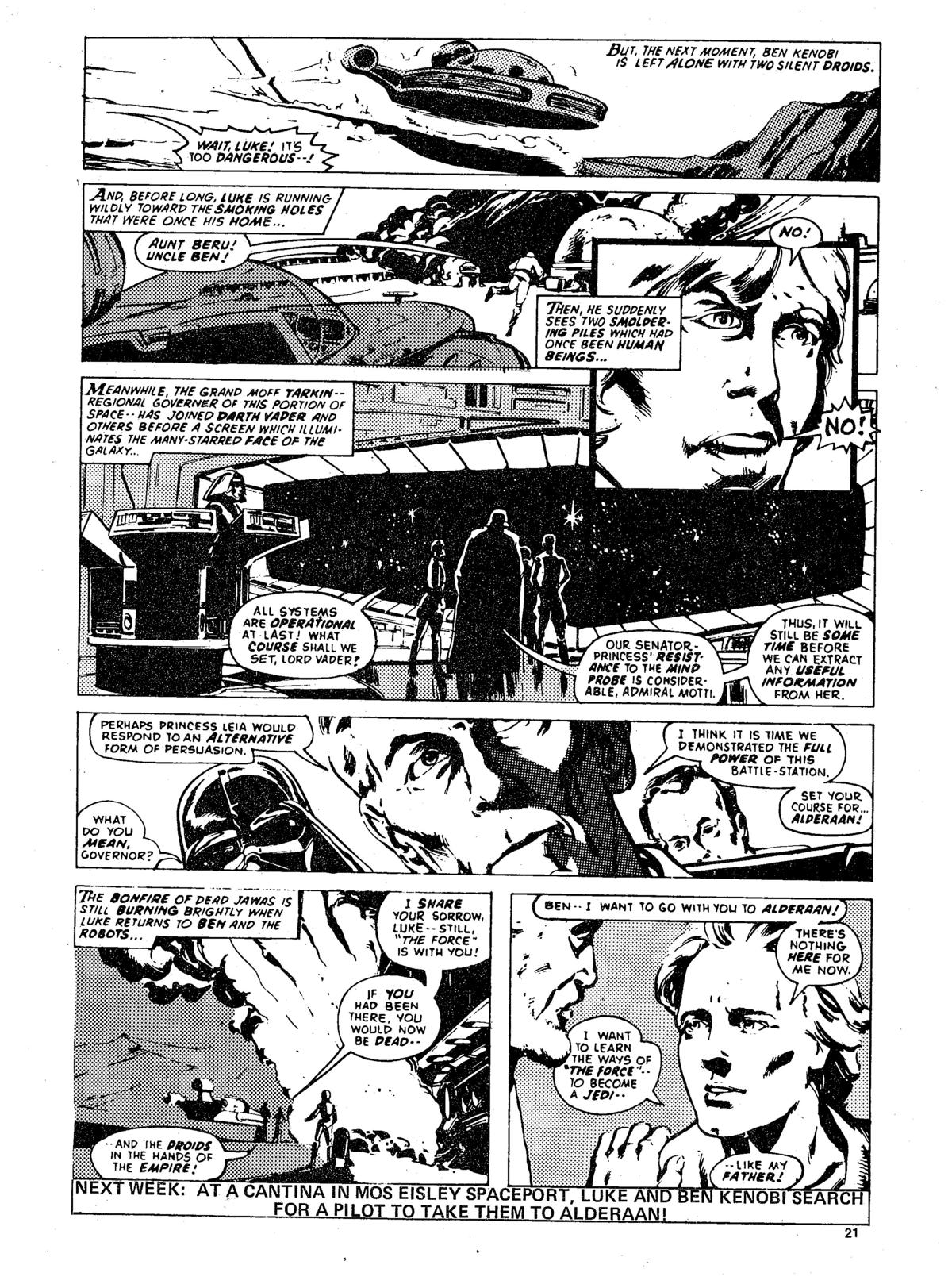 Read online Star Wars Weekly comic -  Issue #139 - 21