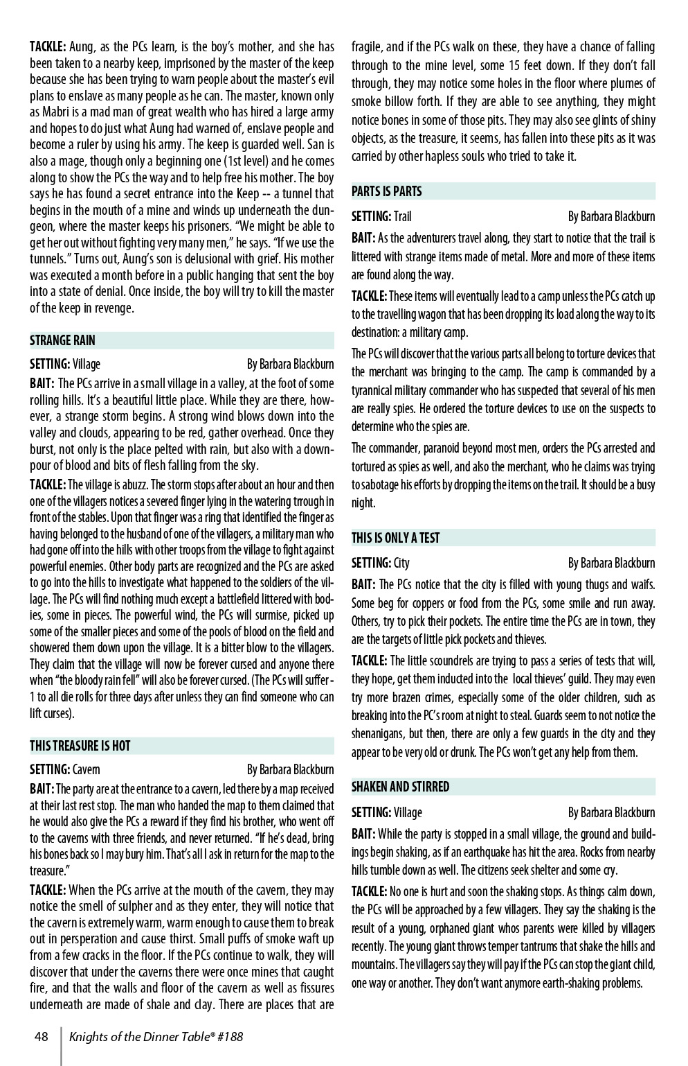 Read online Knights of the Dinner Table comic -  Issue #188 - 50