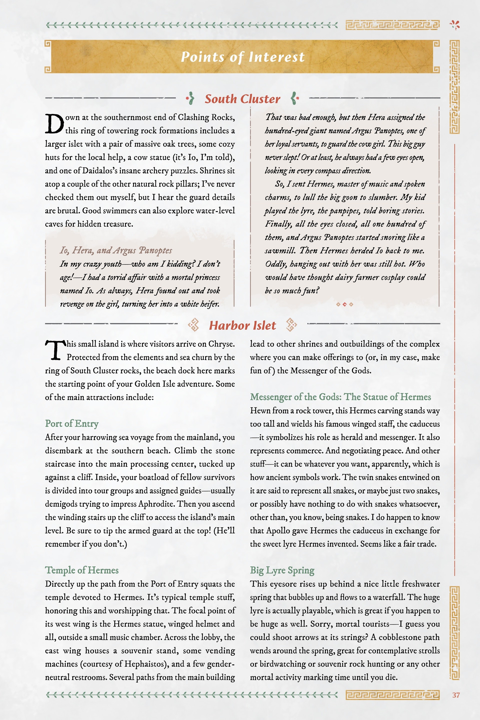 Read online Immortals Fenyx Rising: A Traveler's Guide to the Golden Isle comic -  Issue # TPB - 37