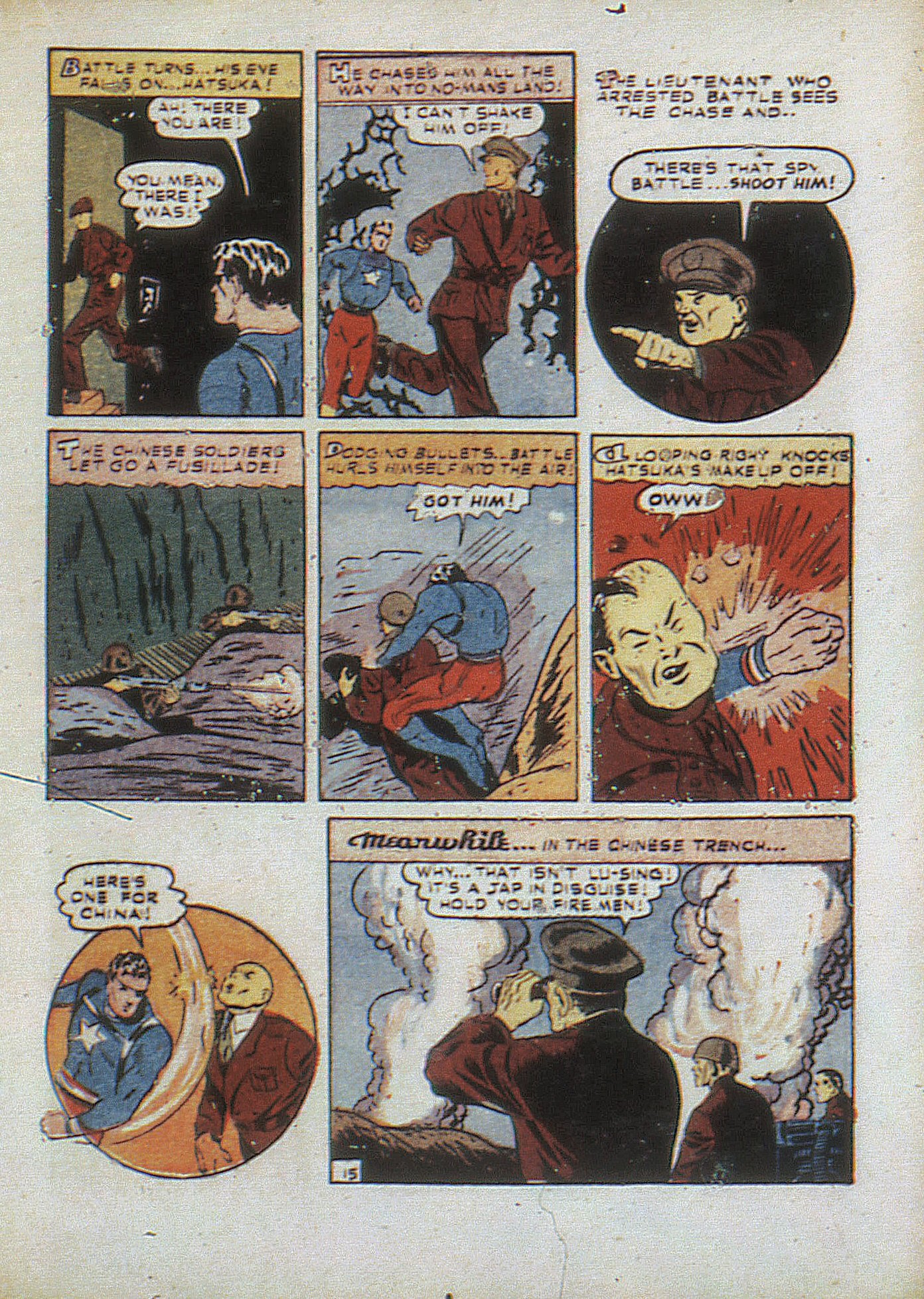 Read online Captain Battle Comics comic -  Issue #1 - 33