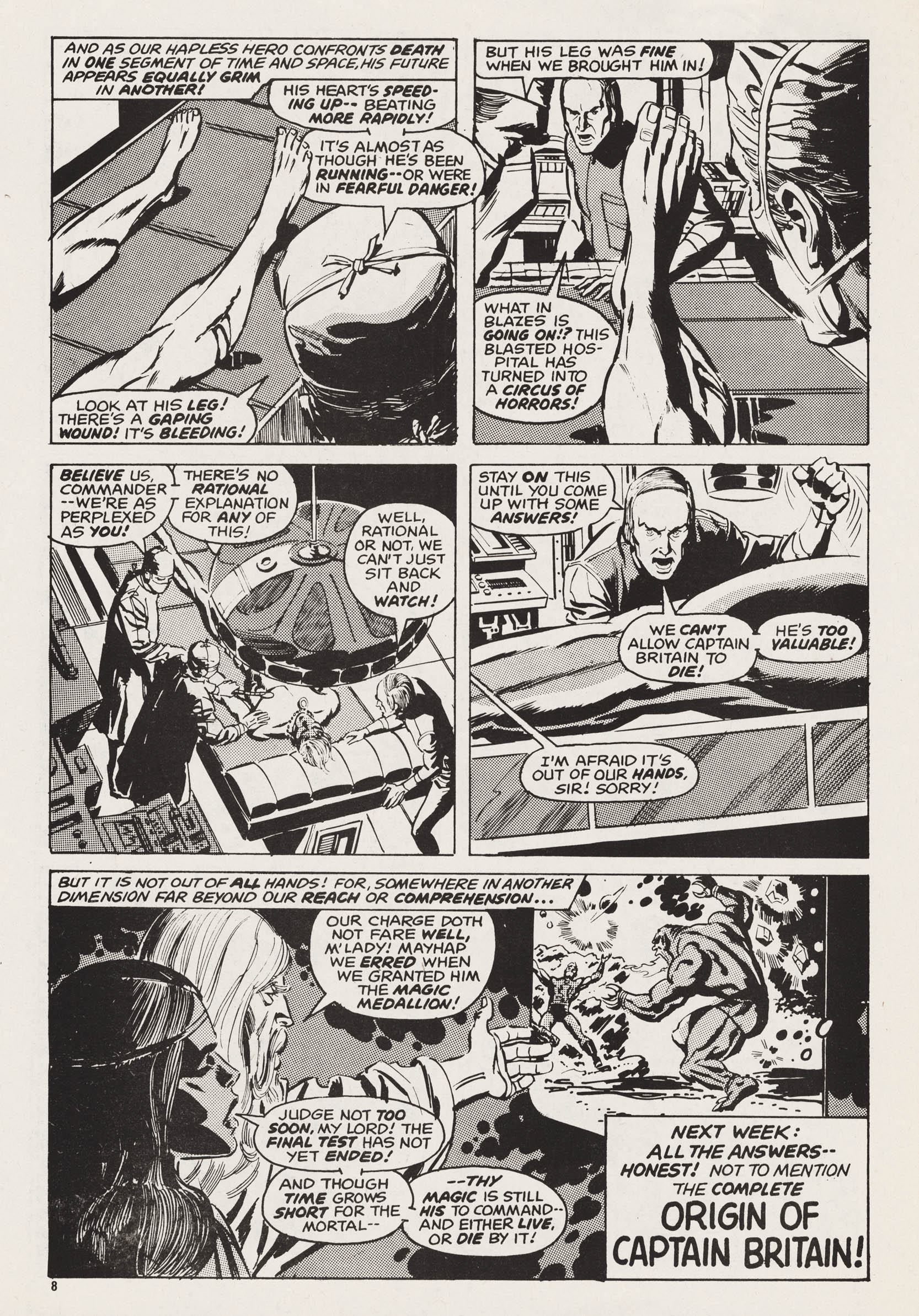 Read online Captain Britain (1976) comic -  Issue #33 - 8