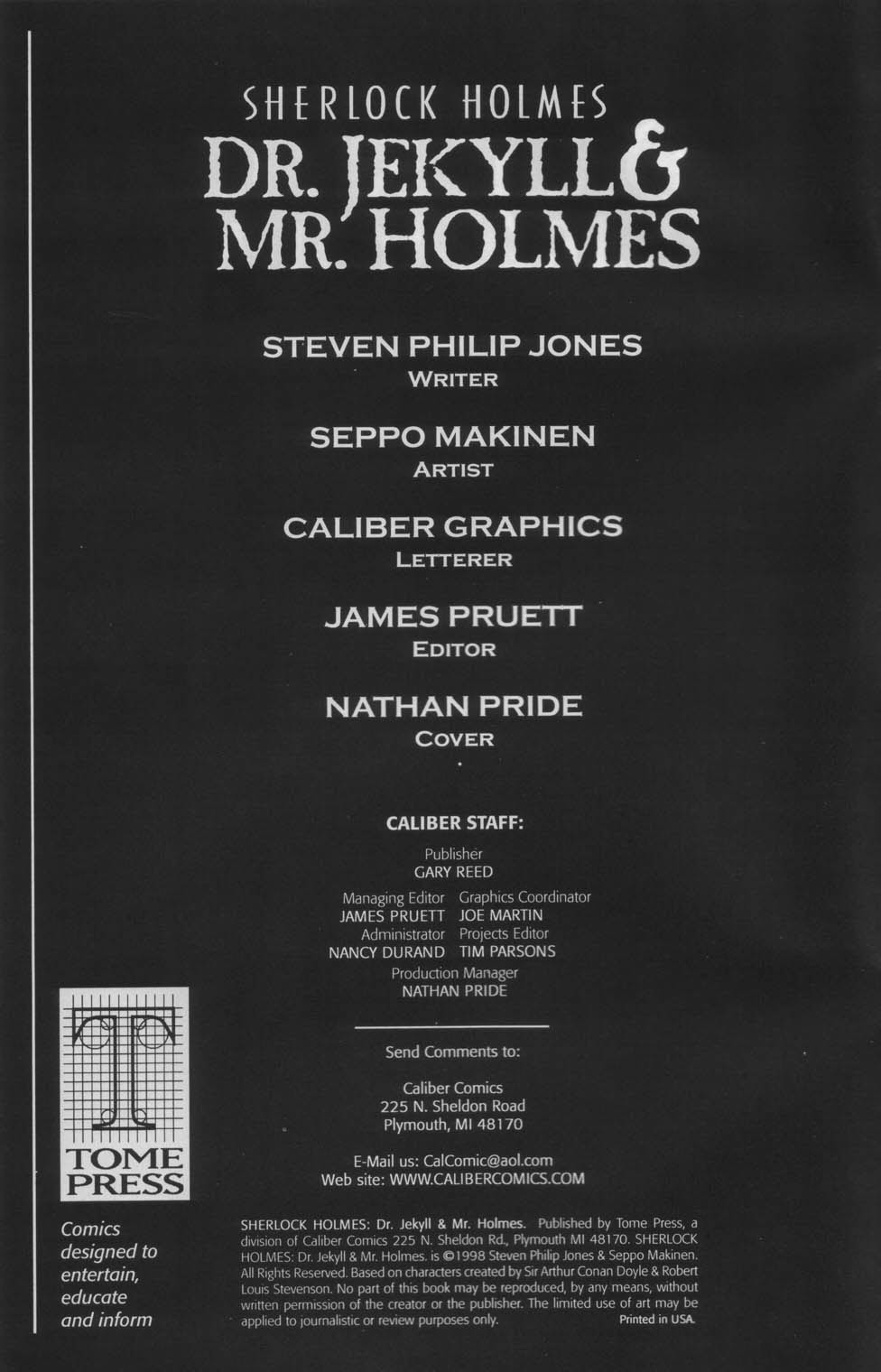 Read online Sherlock Holmes: Dr. Jekyll & Mr. Holmes comic -  Issue # Full - 2