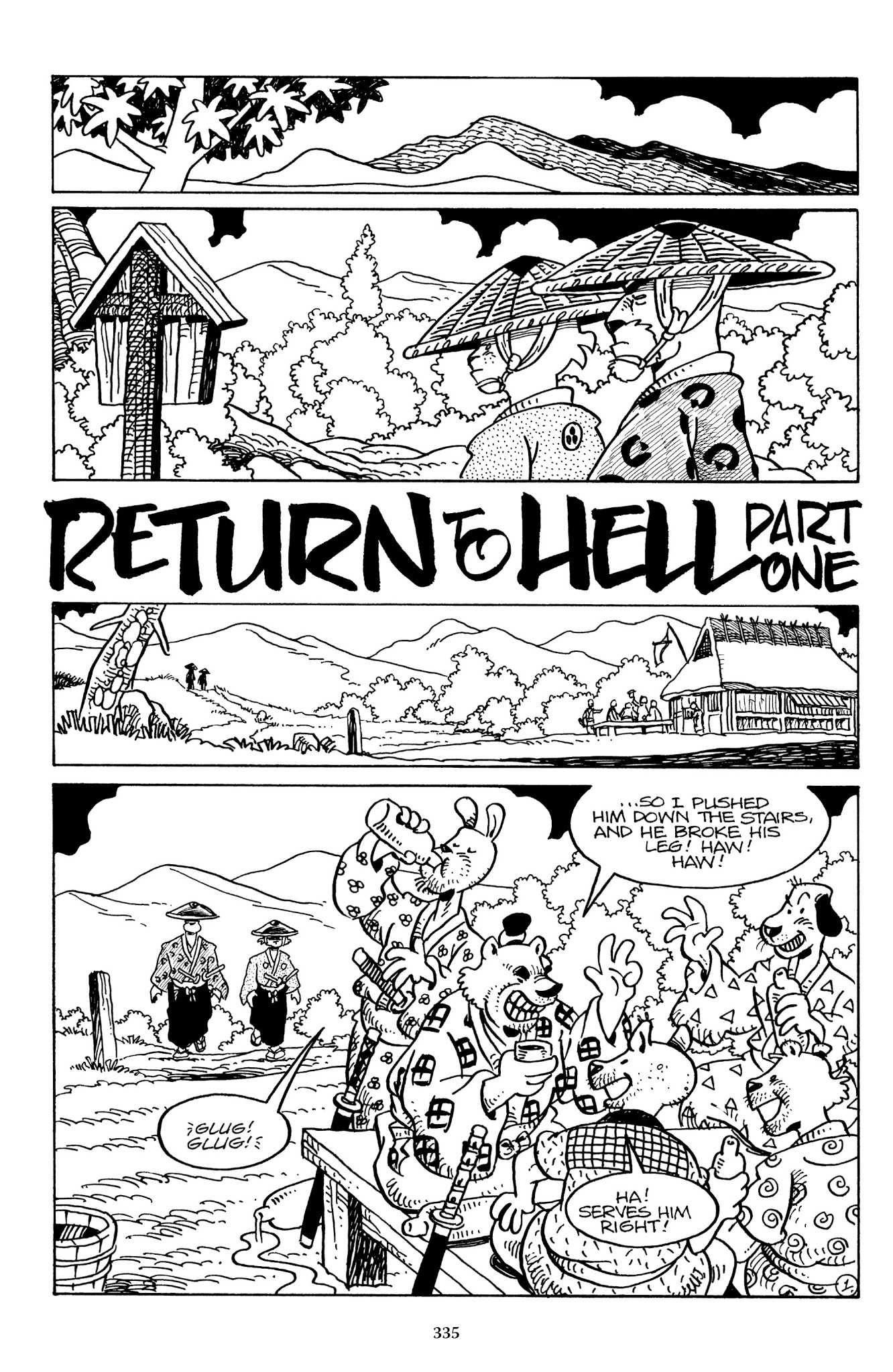 Read online The Usagi Yojimbo Saga comic -  Issue # TPB 7 - 330