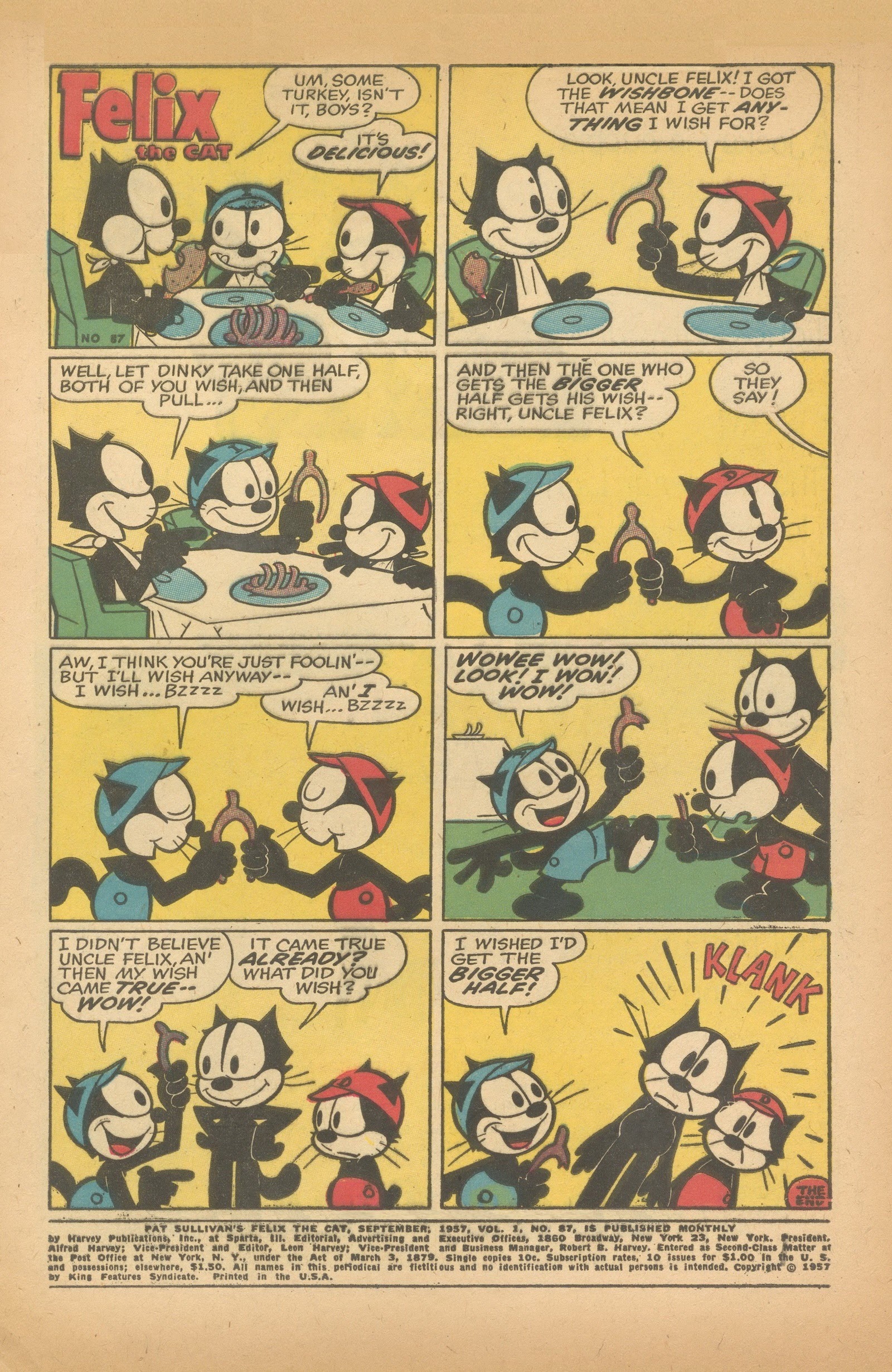 Read online Felix the Cat (1955) comic -  Issue #87 - 3