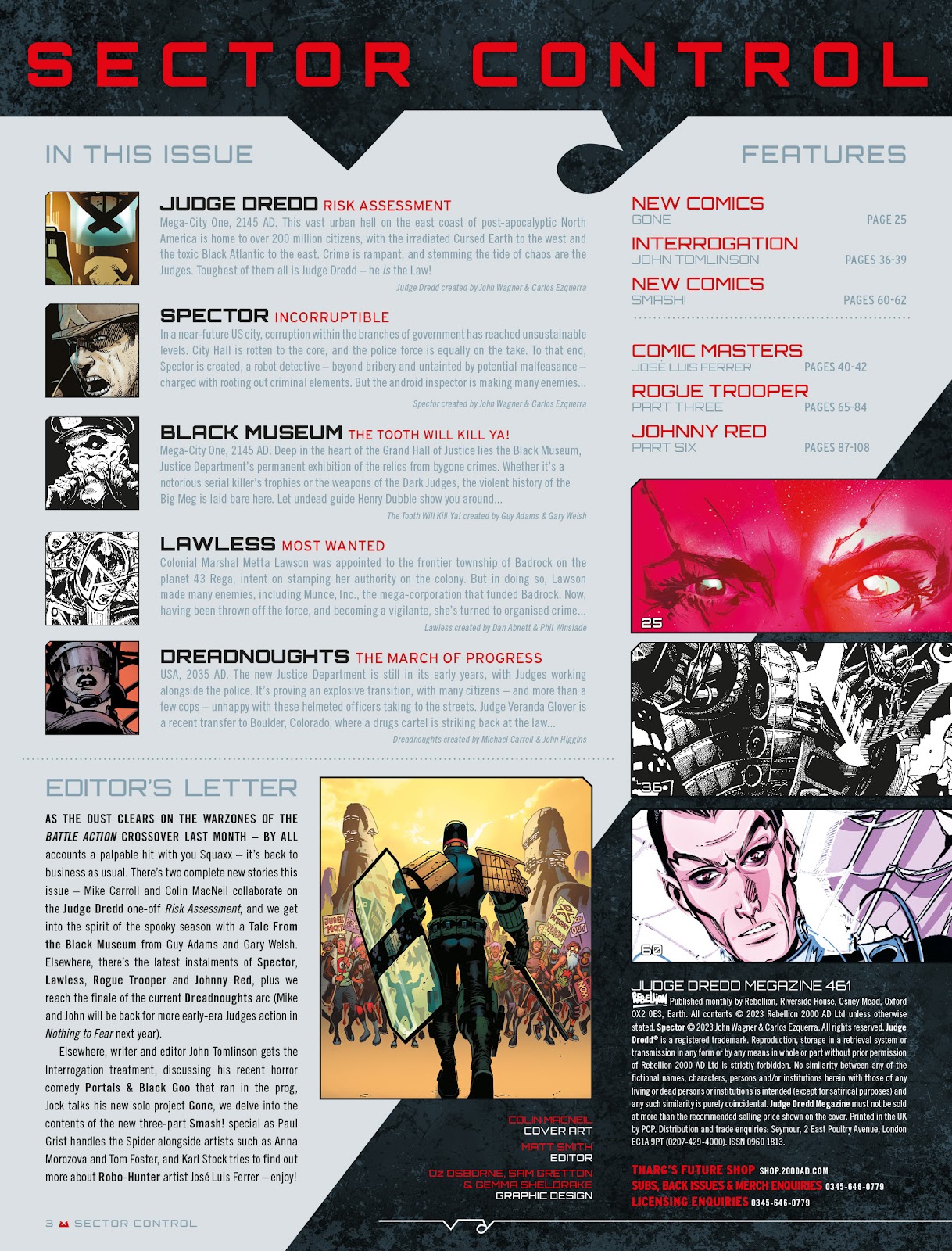 Judge Dredd Megazine (Vol. 5) issue 461 - Page 3