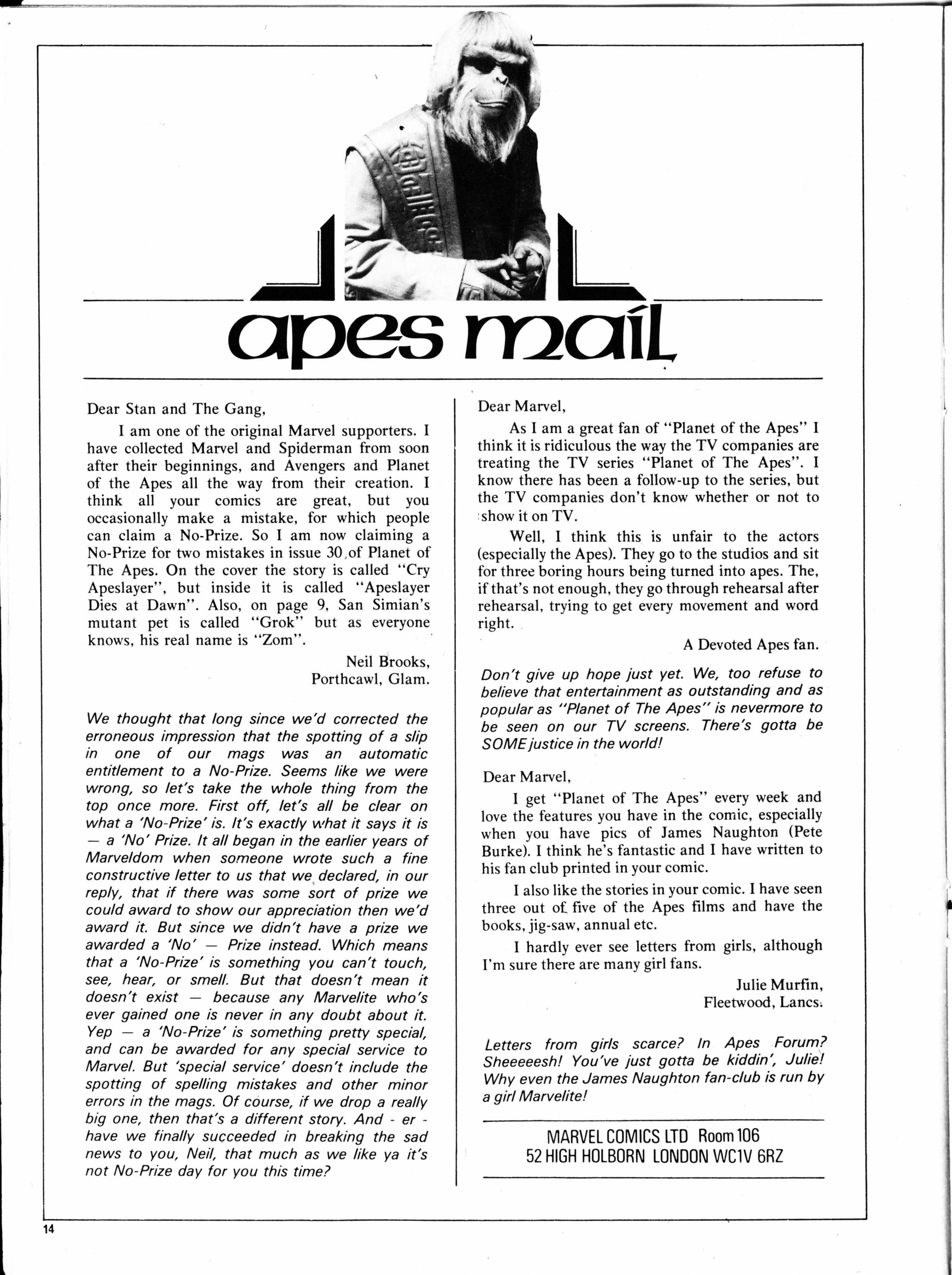 Read online Planet of the Apes (1974) comic -  Issue #41 - 14