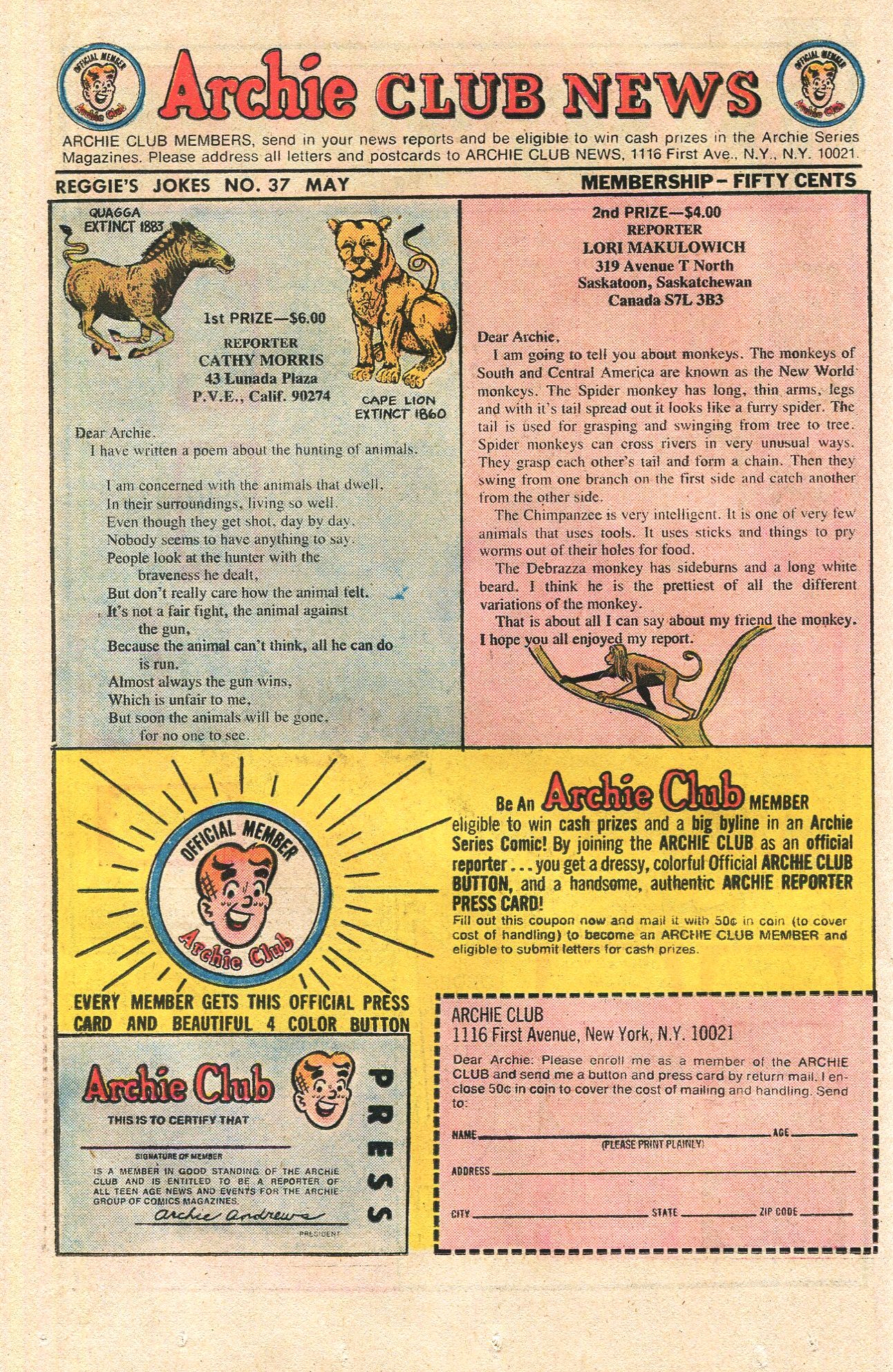Read online Reggie's Wise Guy Jokes comic -  Issue #37 - 26