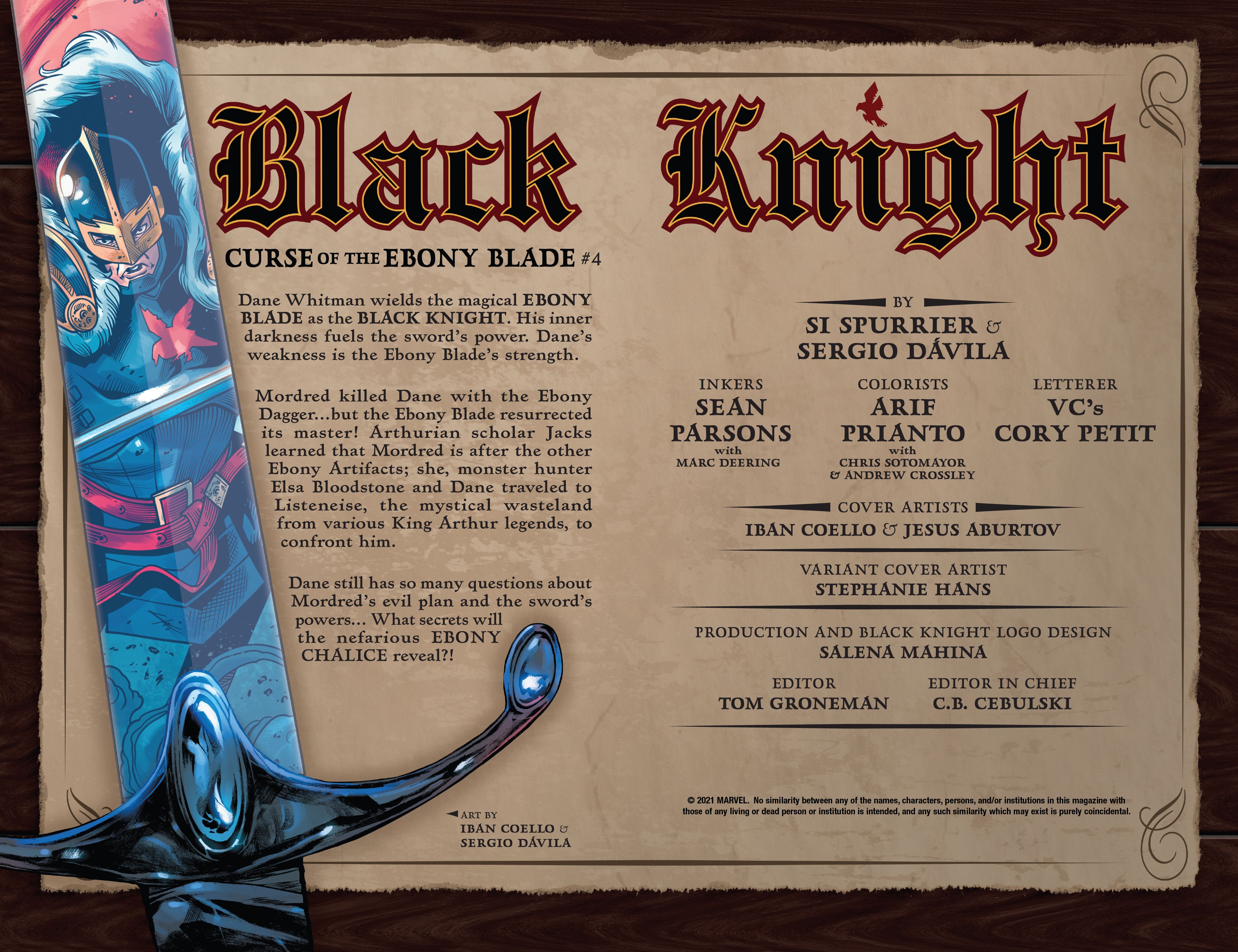 Read online Black Knight: Curse Of The Ebony Blade comic -  Issue #4 - 6