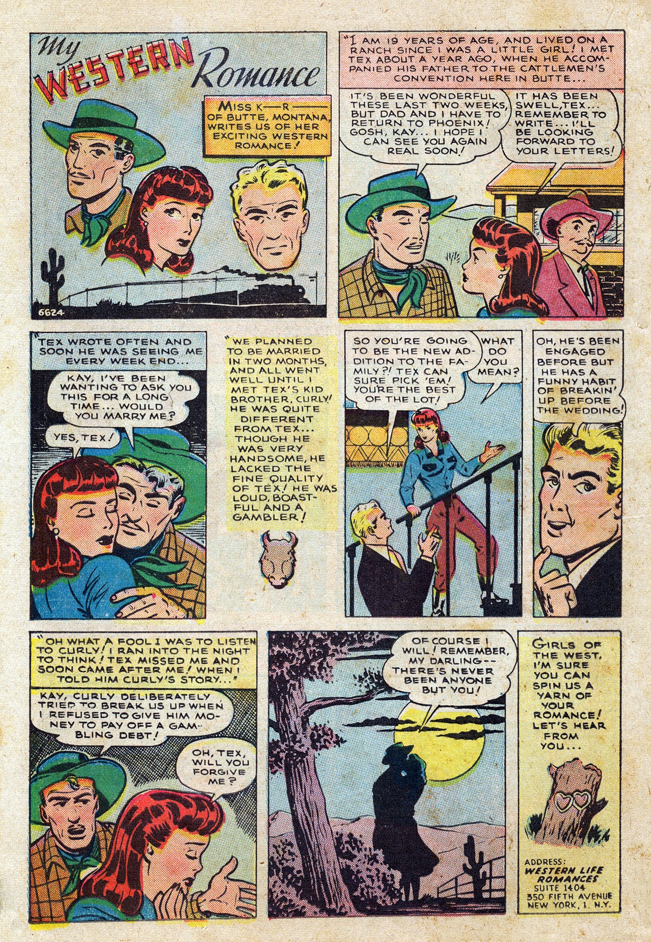 Read online Western Life Romances comic -  Issue #1 - 24