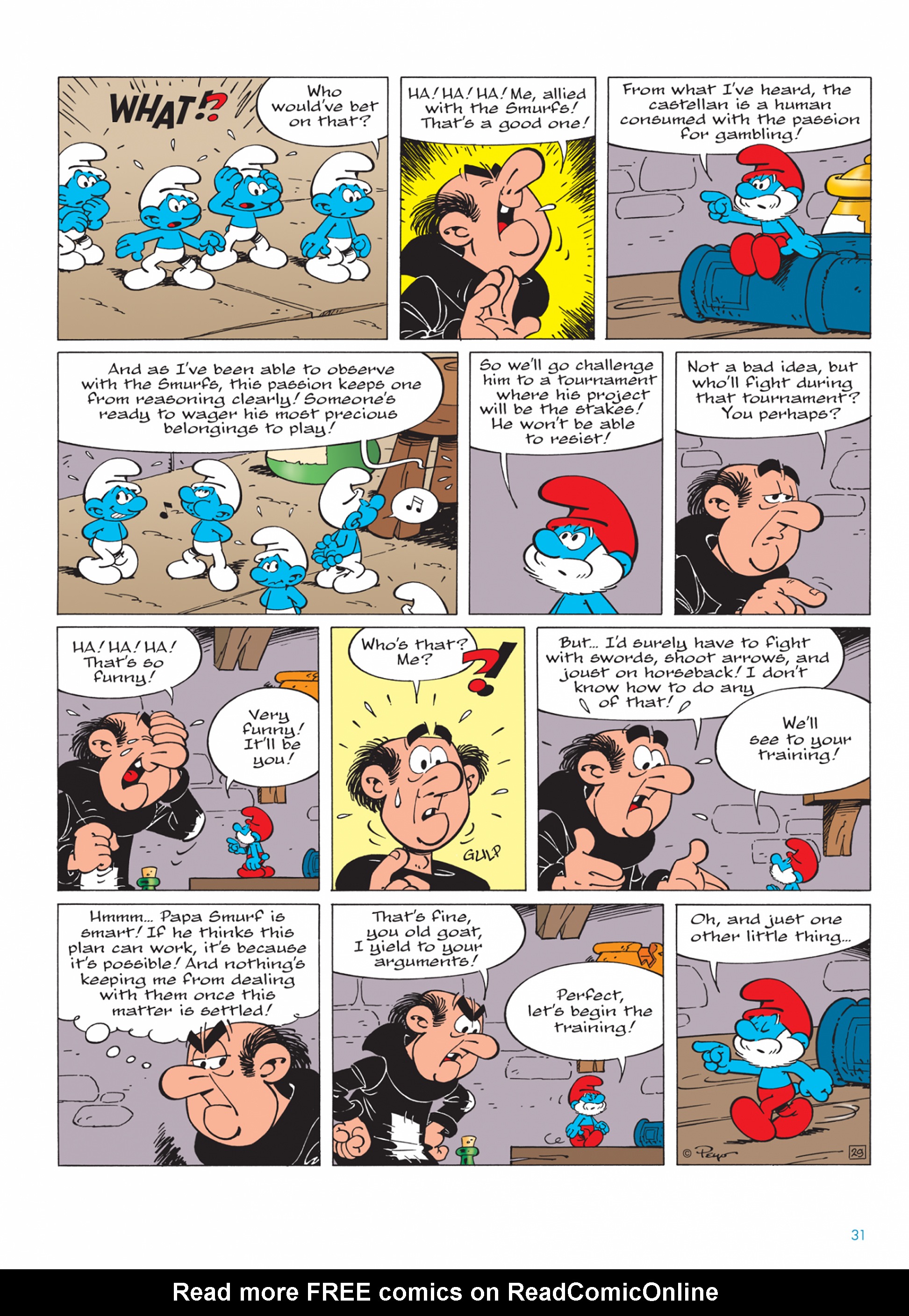 Read online The Smurfs comic -  Issue #25 - 32